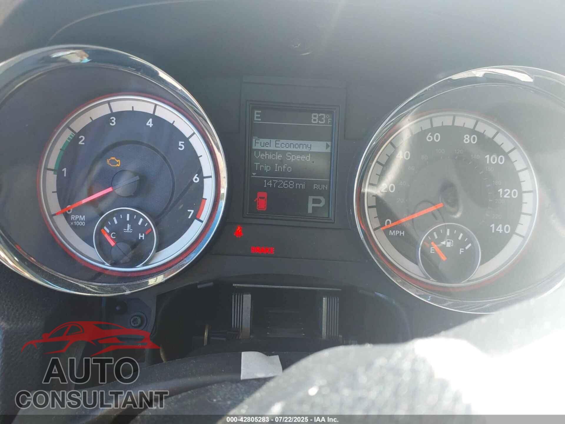 DODGE DURANGO 2012 - 1C4RDJAG4CC147535