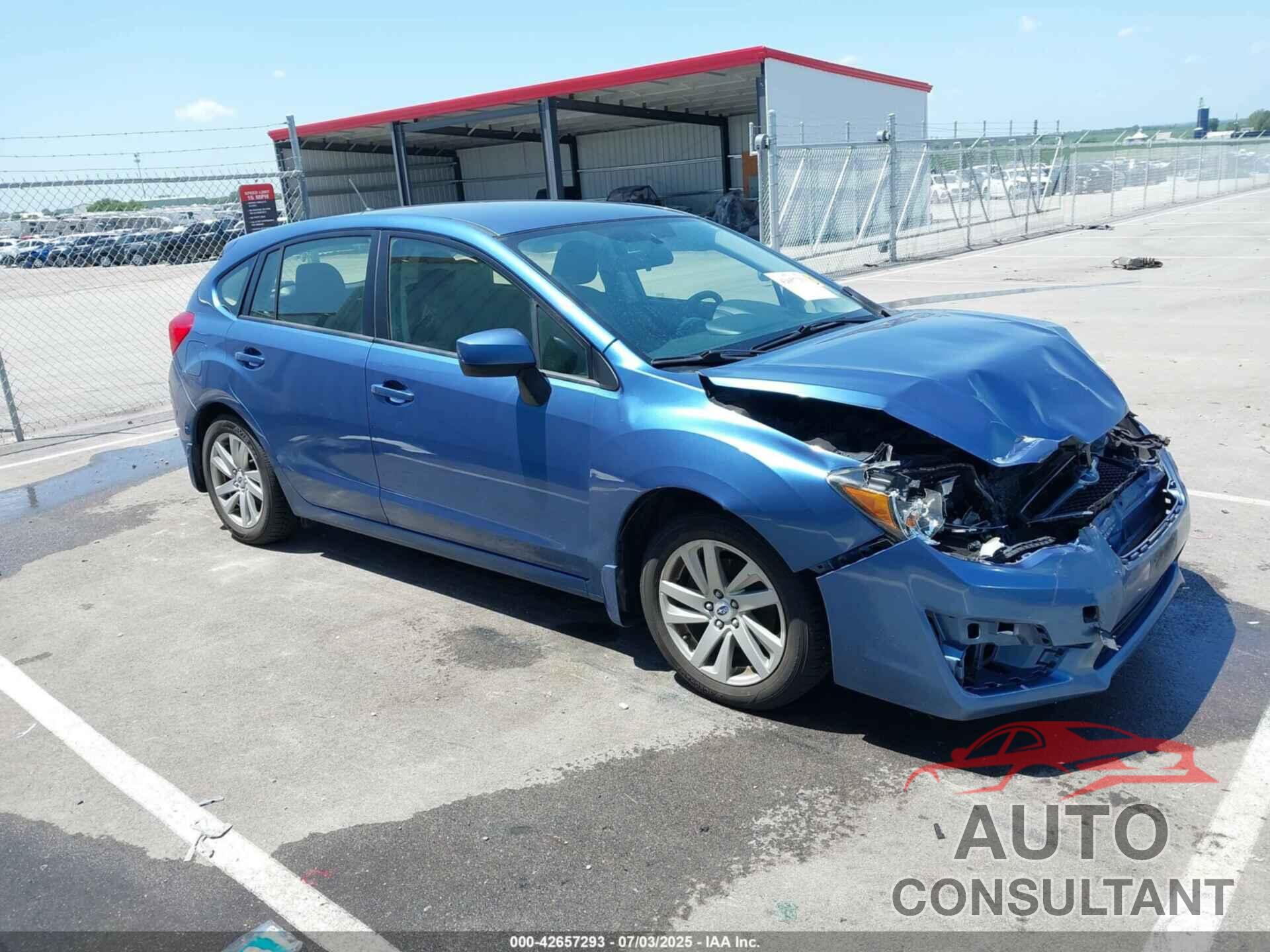 SUBARU IMPREZA 2015 - JF1GPAC6XFH283135