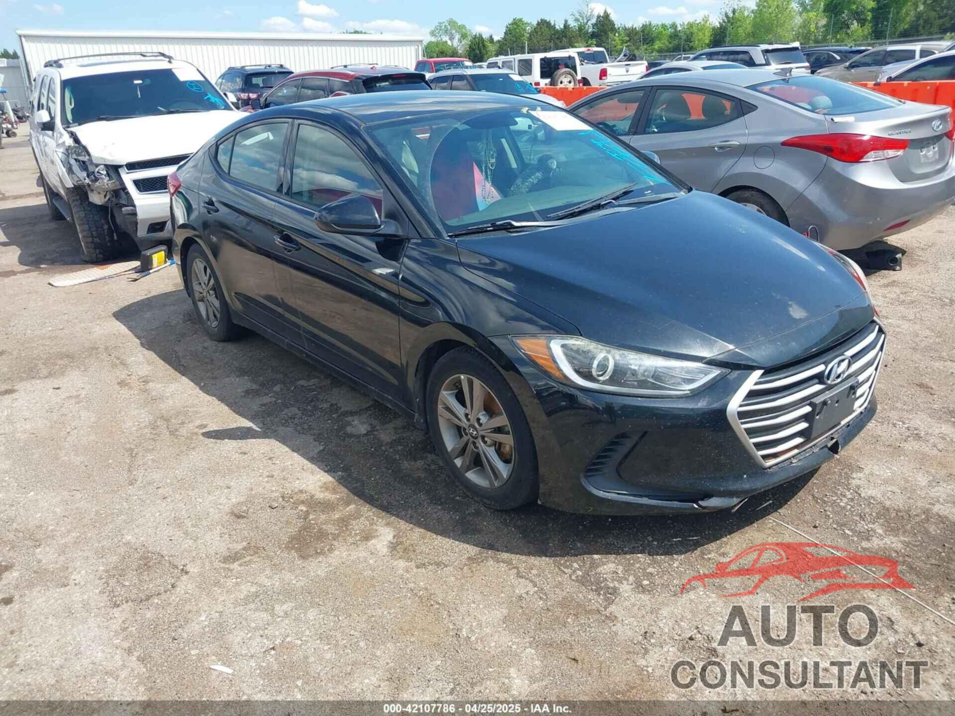 HYUNDAI ELANTRA 2018 - 5NPD84LF4JH254946