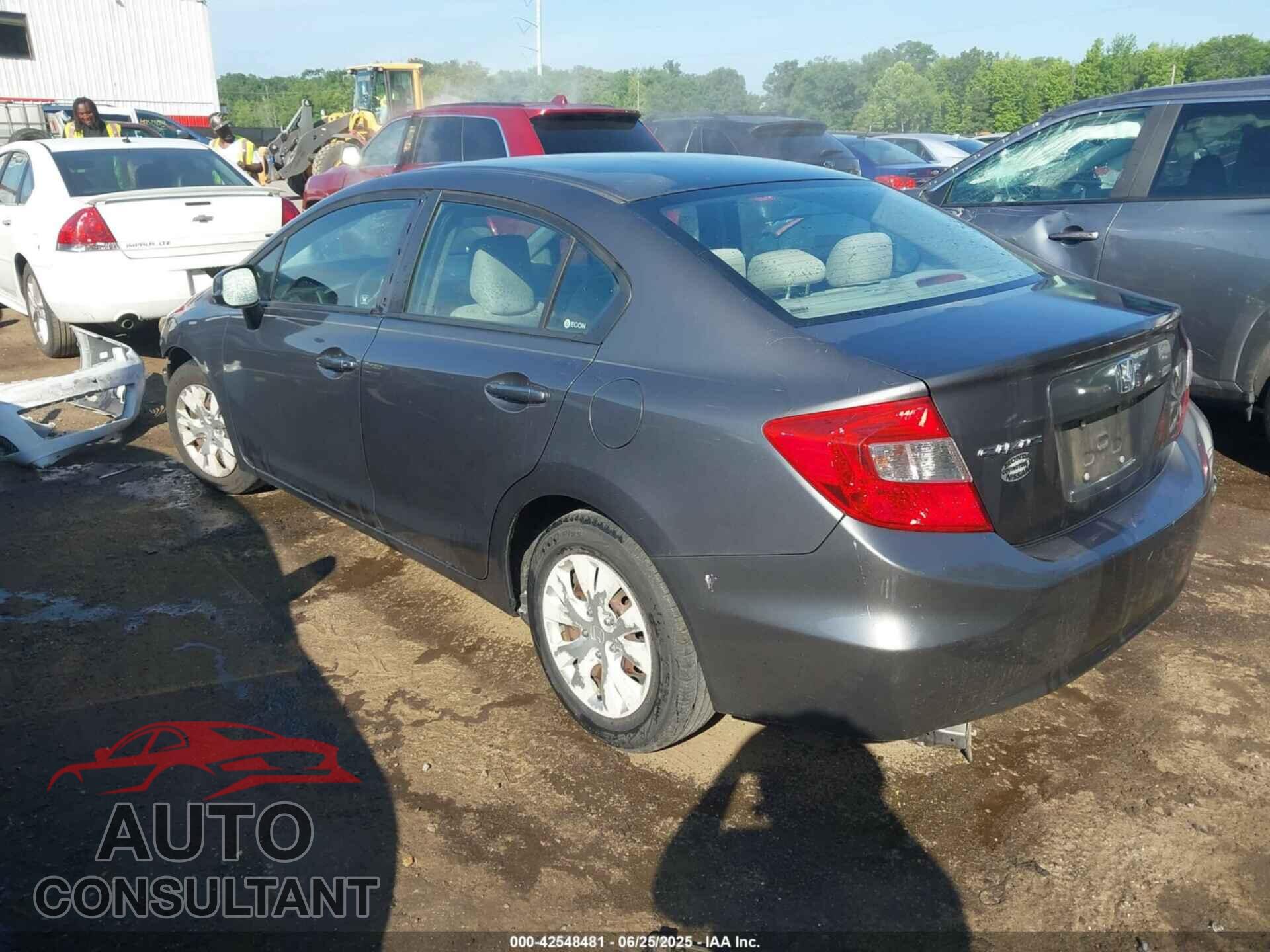 HONDA CIVIC 2012 - 2HGFB2F53CH599657