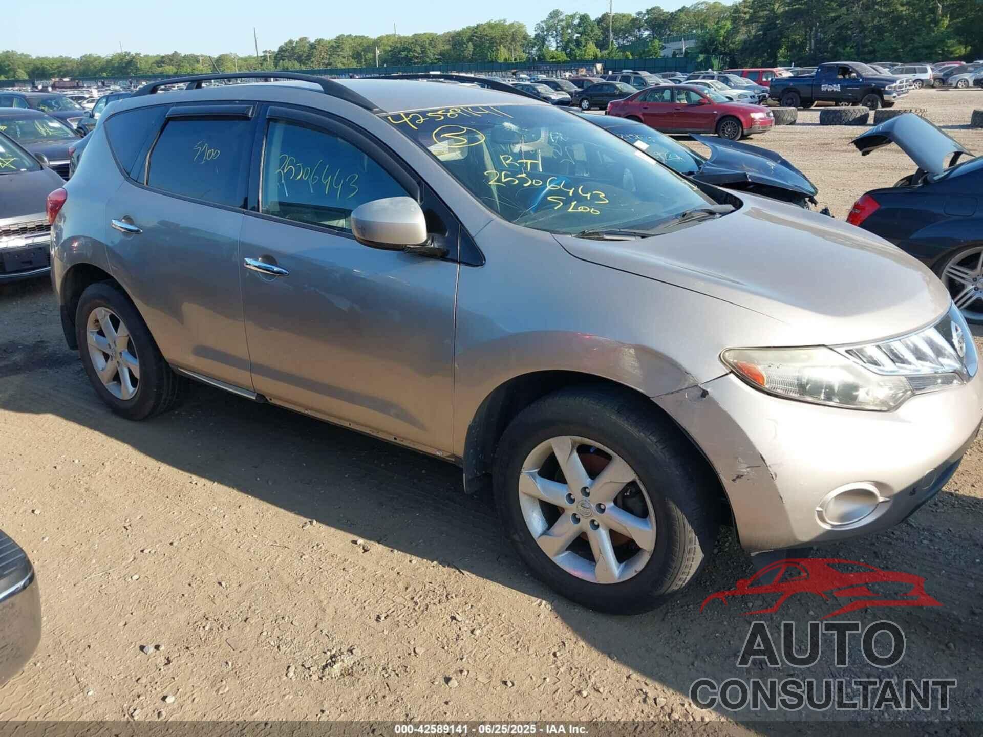 NISSAN MURANO 2009 - JN8AZ18U29W023396
