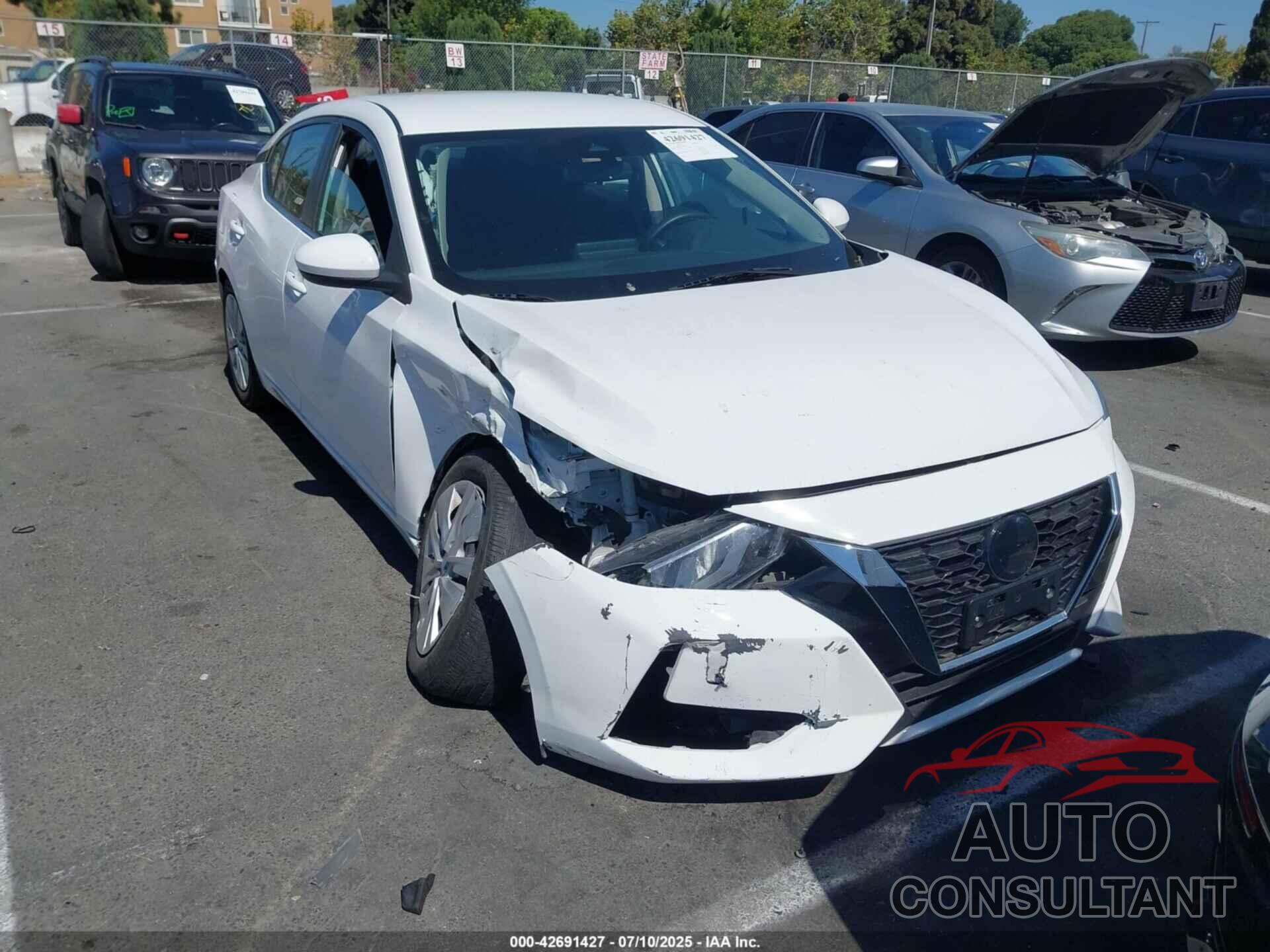 NISSAN SENTRA 2022 - 3N1AB8BV9NY288333