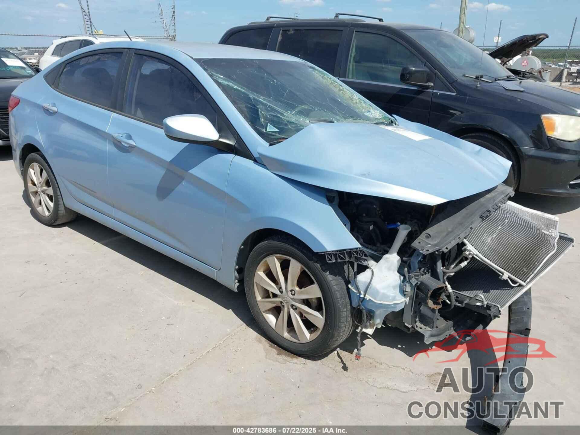 HYUNDAI ACCENT 2012 - KMHCU4AE7CU211787