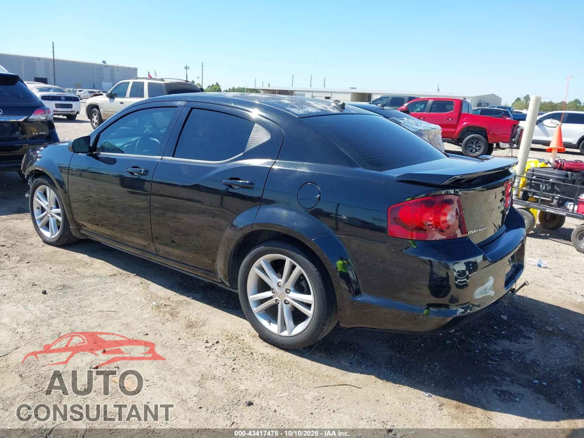 DODGE AVENGER 2013 - 1C3CDZAG2DN757206