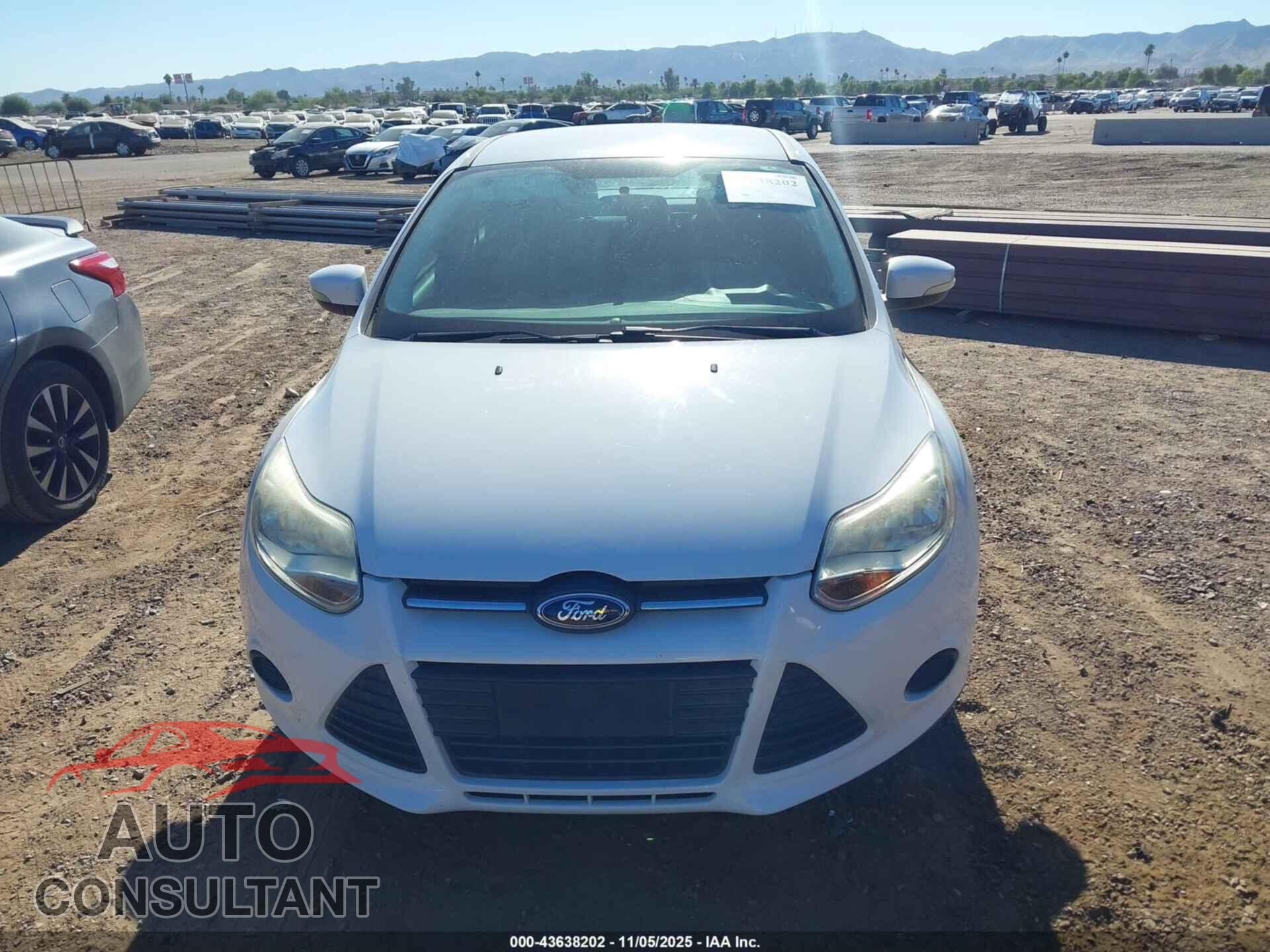 FORD FOCUS 2013 - 1FADP3F2XDL374357
