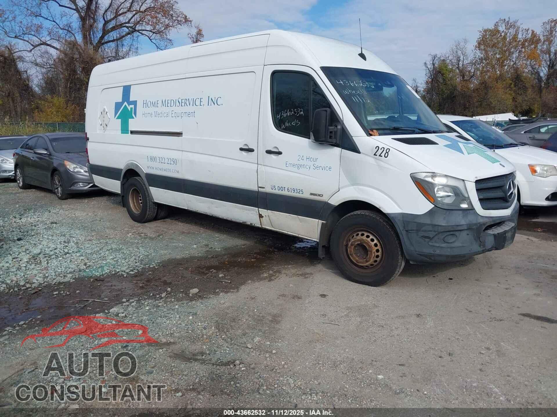 MERCEDES-BENZ SPRINTER 3500 2016 - WD3PF4CC2GP186548