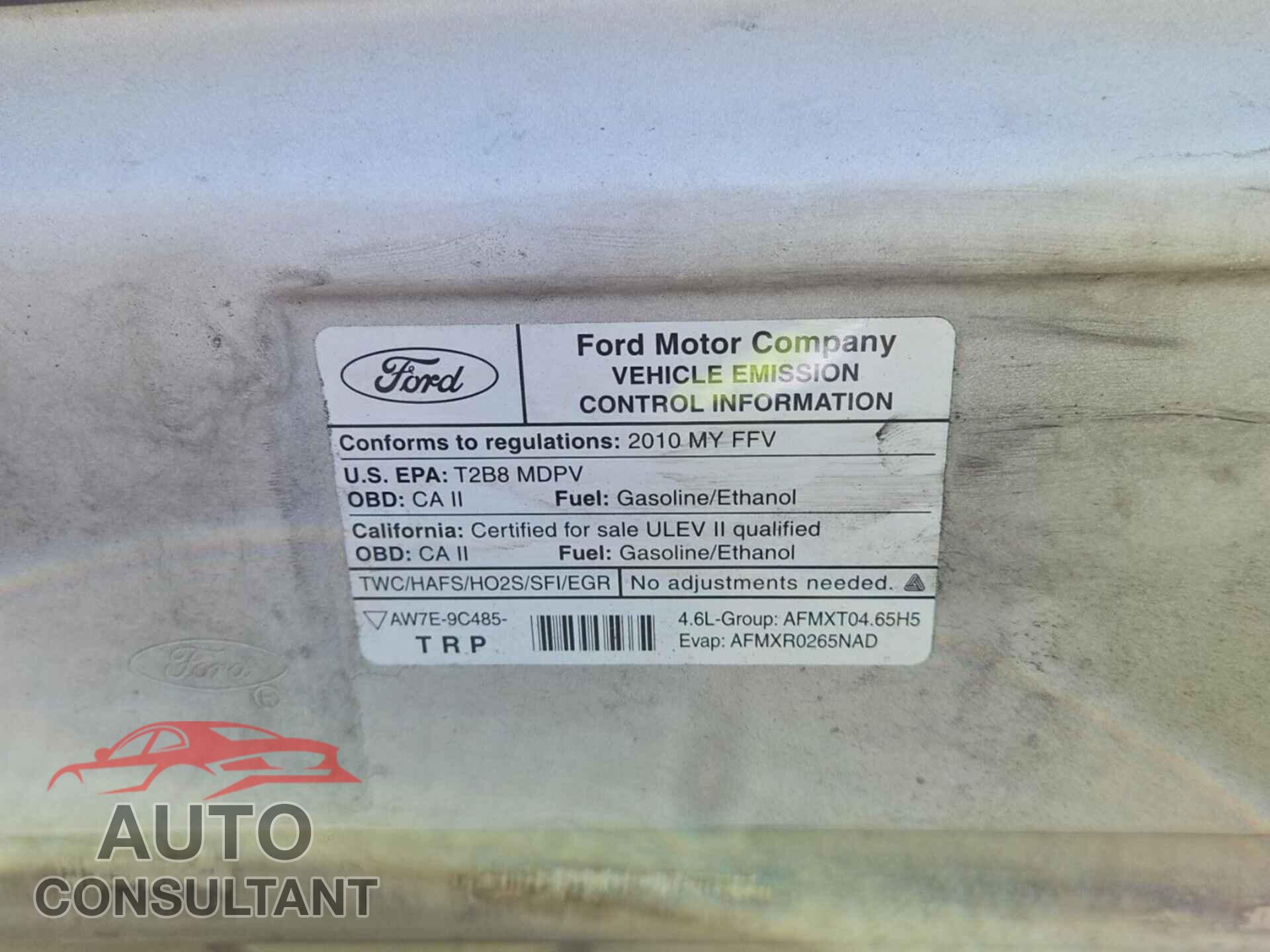 FORD E-150 2010 - 1FTNE1EW5ADA90881
