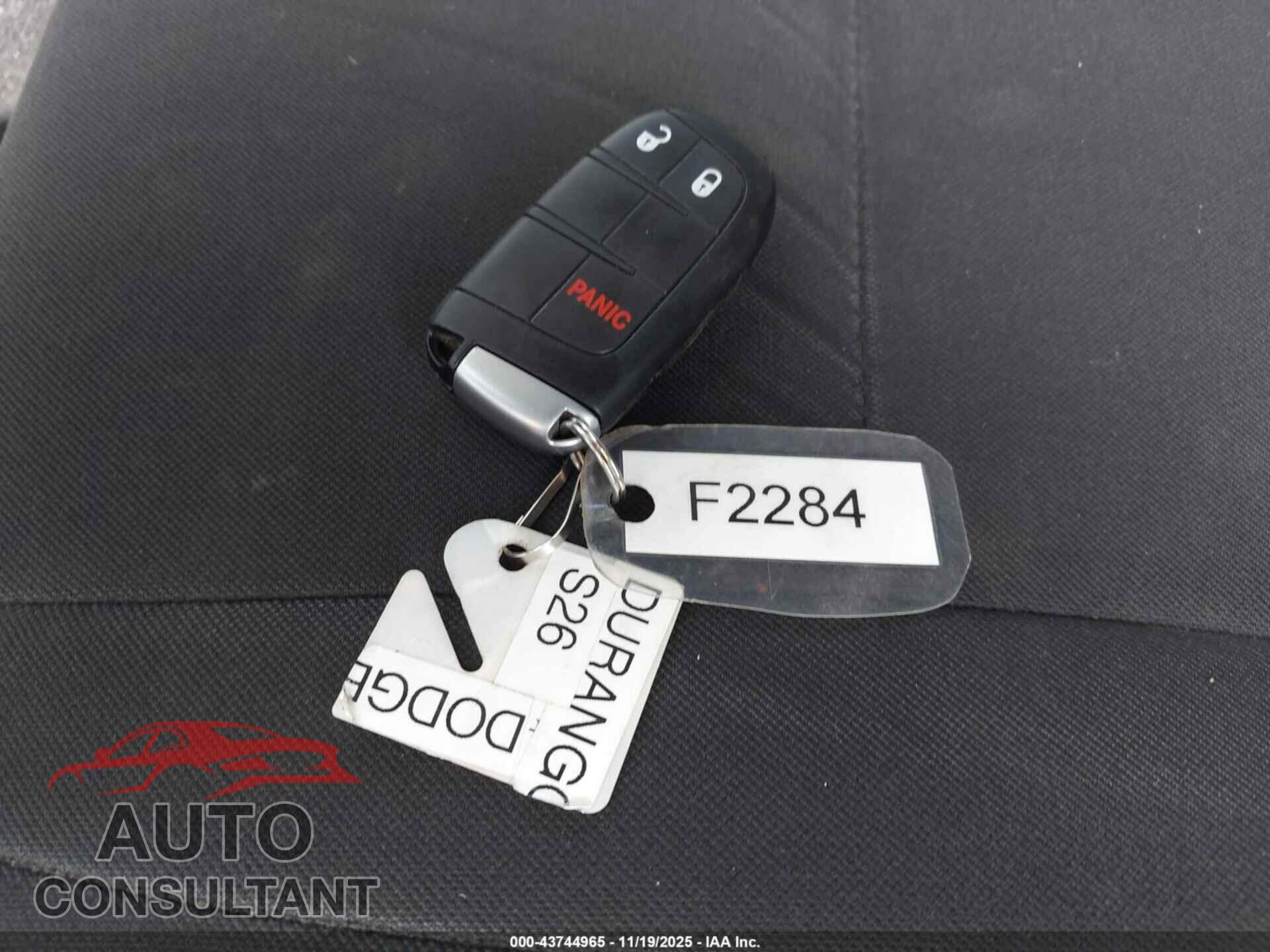 DODGE DURANGO 2019 - 1C4SDJFTXKC756392