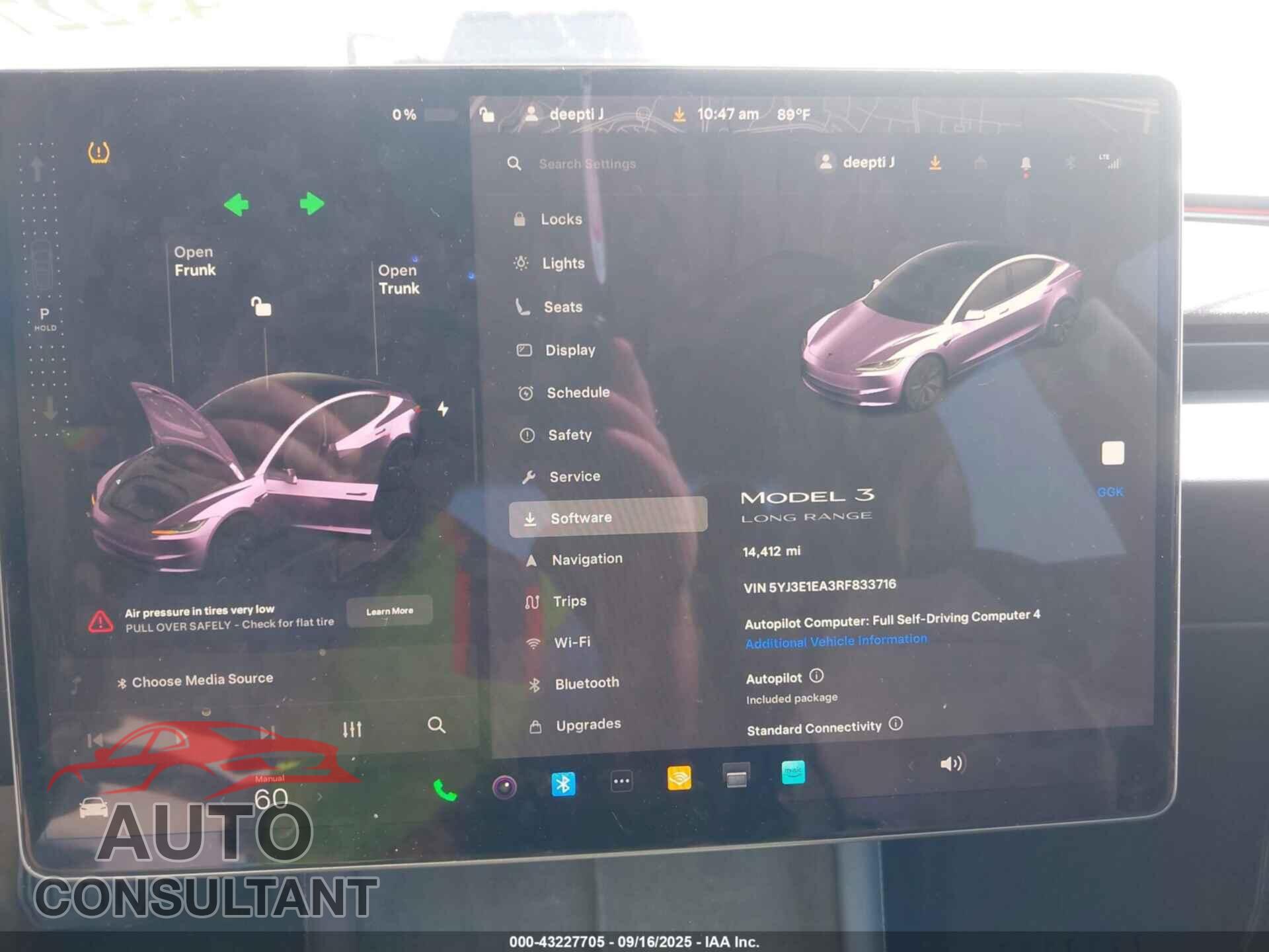 TESLA MODEL 3 2024 - 5YJ3E1EA3RF833716