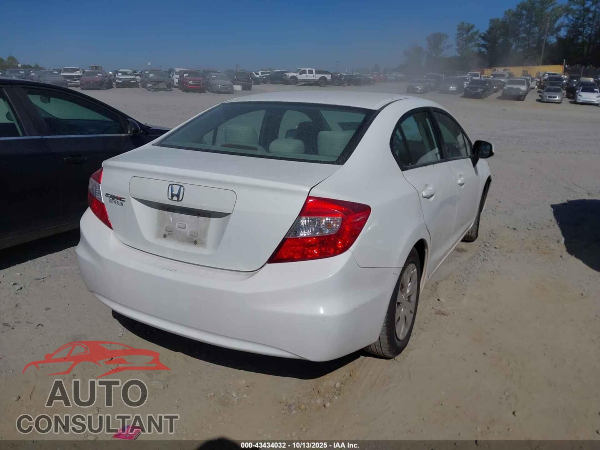 HONDA CIVIC 2012 - 2HGFB2F54CH330972