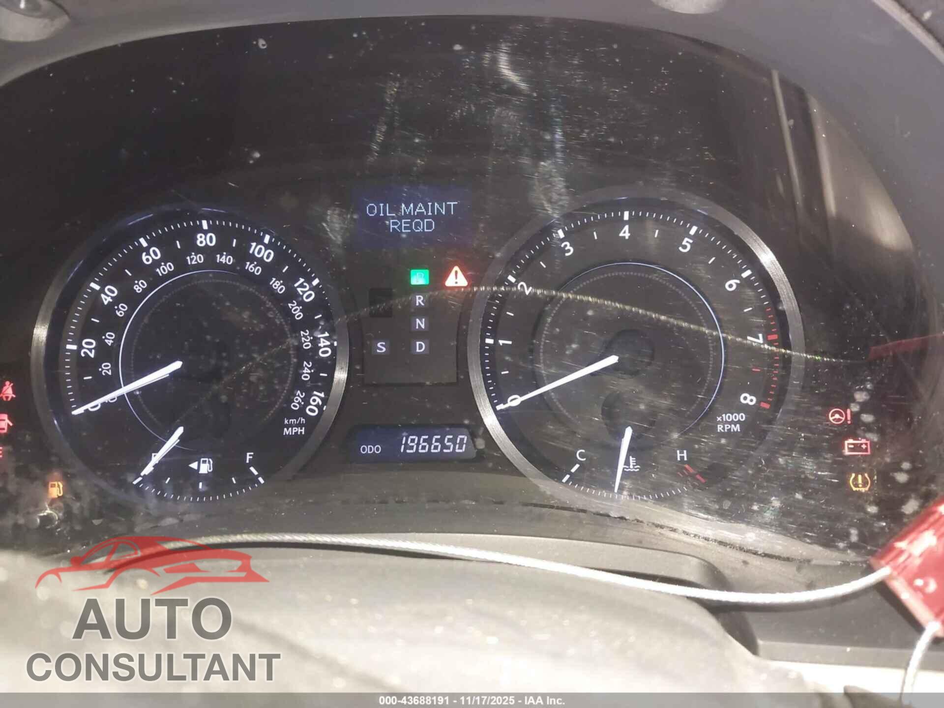 LEXUS IS 250C 2011 - JTHFF2C26B2520565