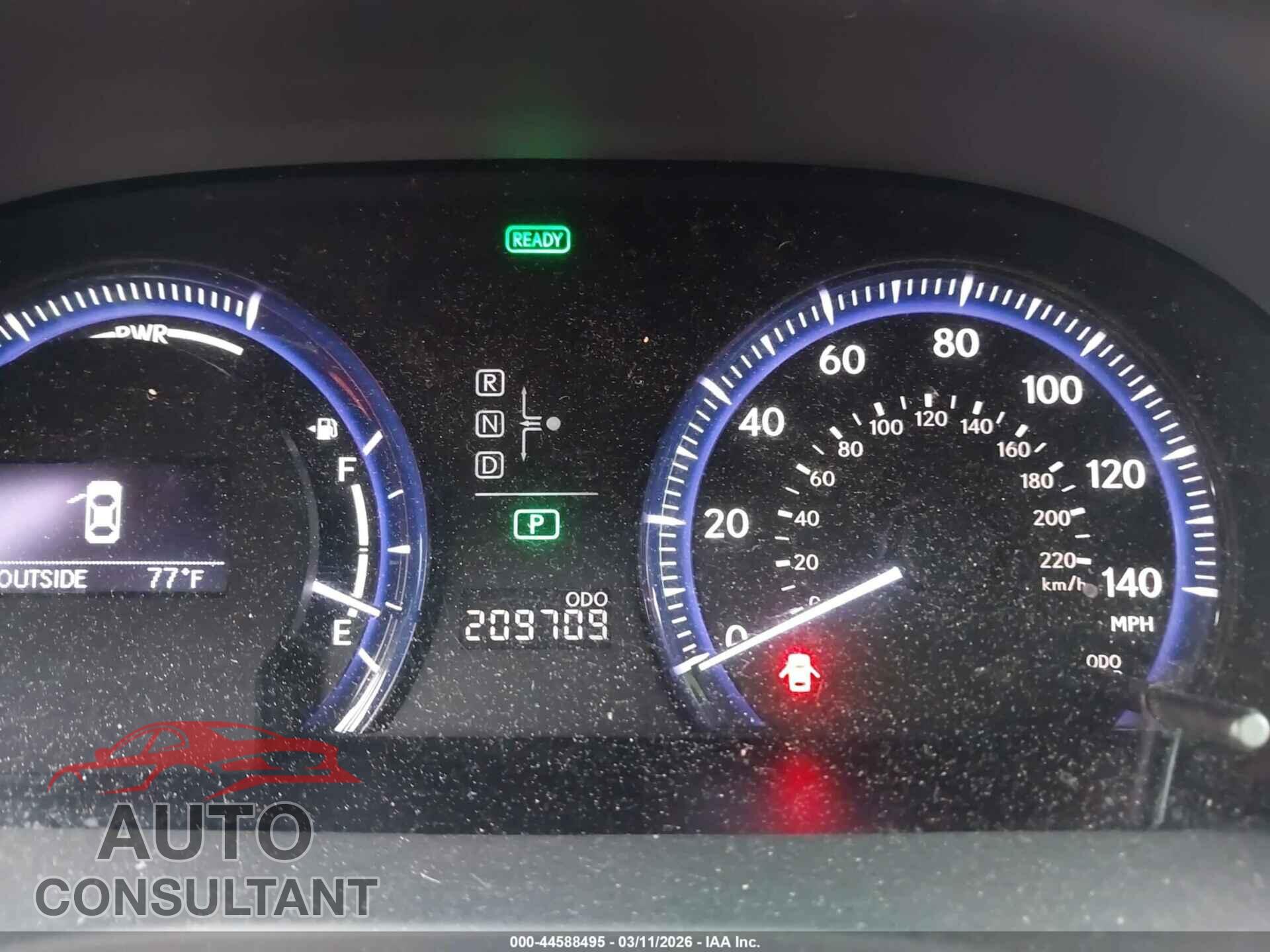LEXUS HS 250H 2010 - JTHBB1BA2A2002643