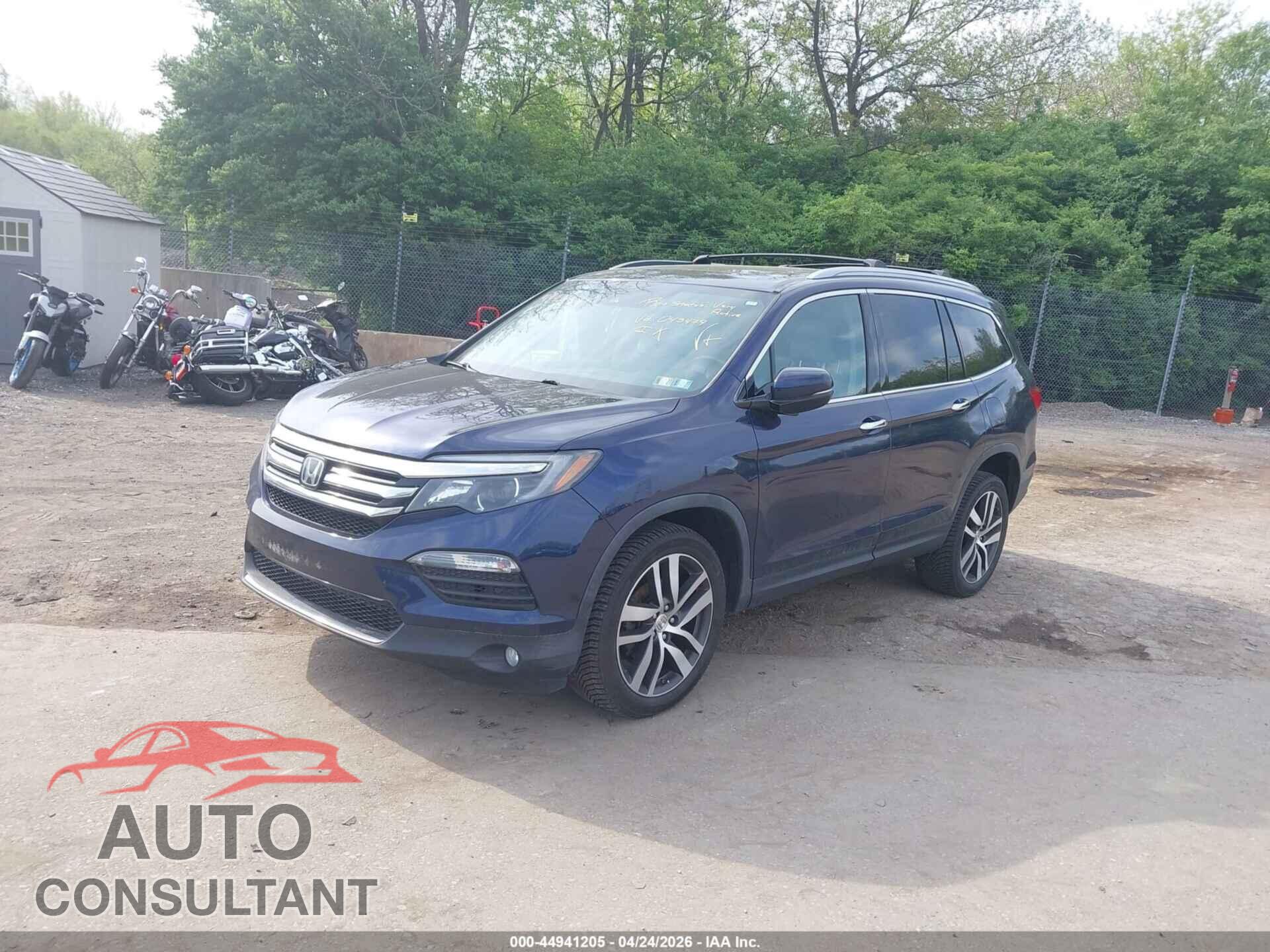 HONDA PILOT 2016 - 5FNYF6H90GB043479