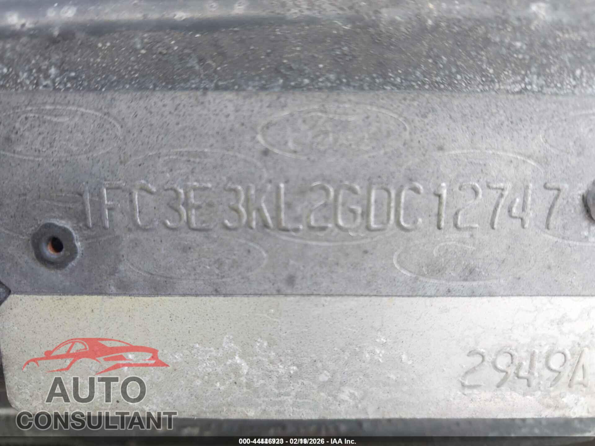 FORD E-350 STRIPPED 2016 - 1FC3E3KL2GDC12747