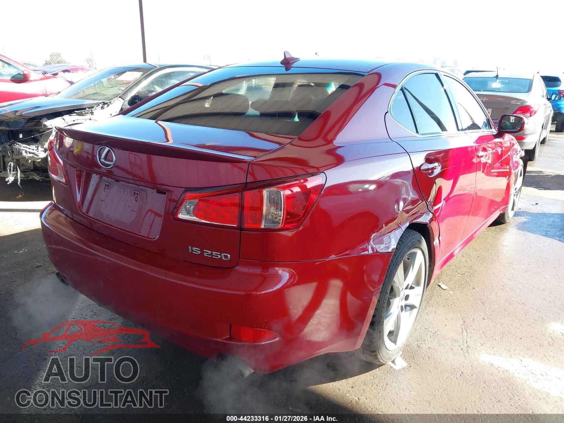 LEXUS IS 250 2011 - JTHBF5C29B5149352