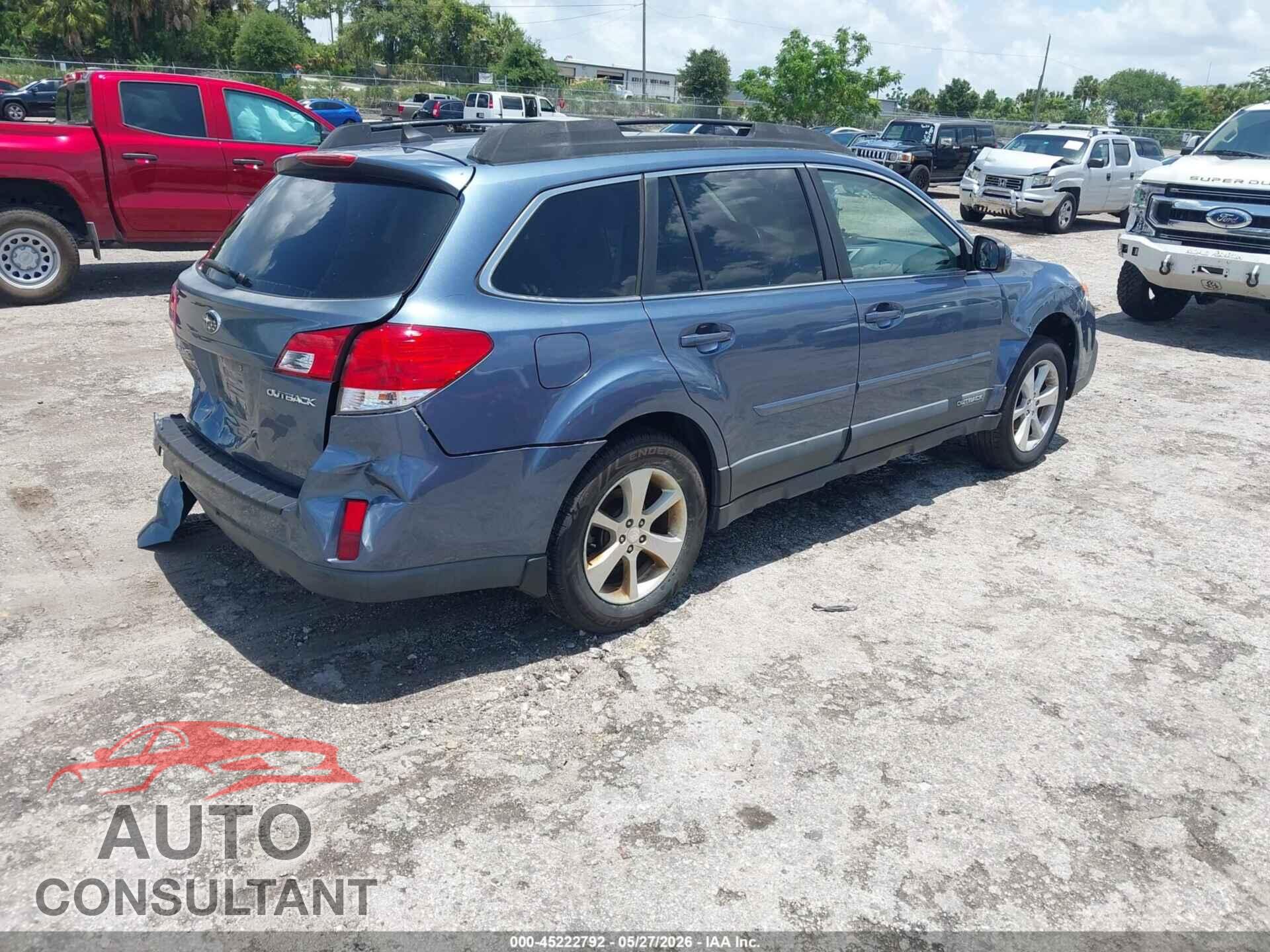 SUBARU OUTBACK 2013 - 4S4BRCKC4D3241051