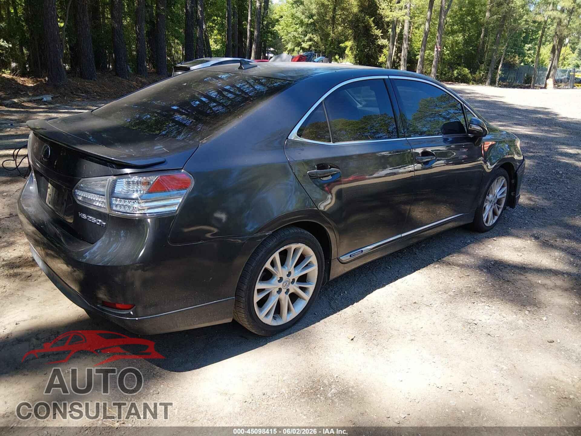LEXUS HS 250H 2010 - JTHBB1BA7A2014609