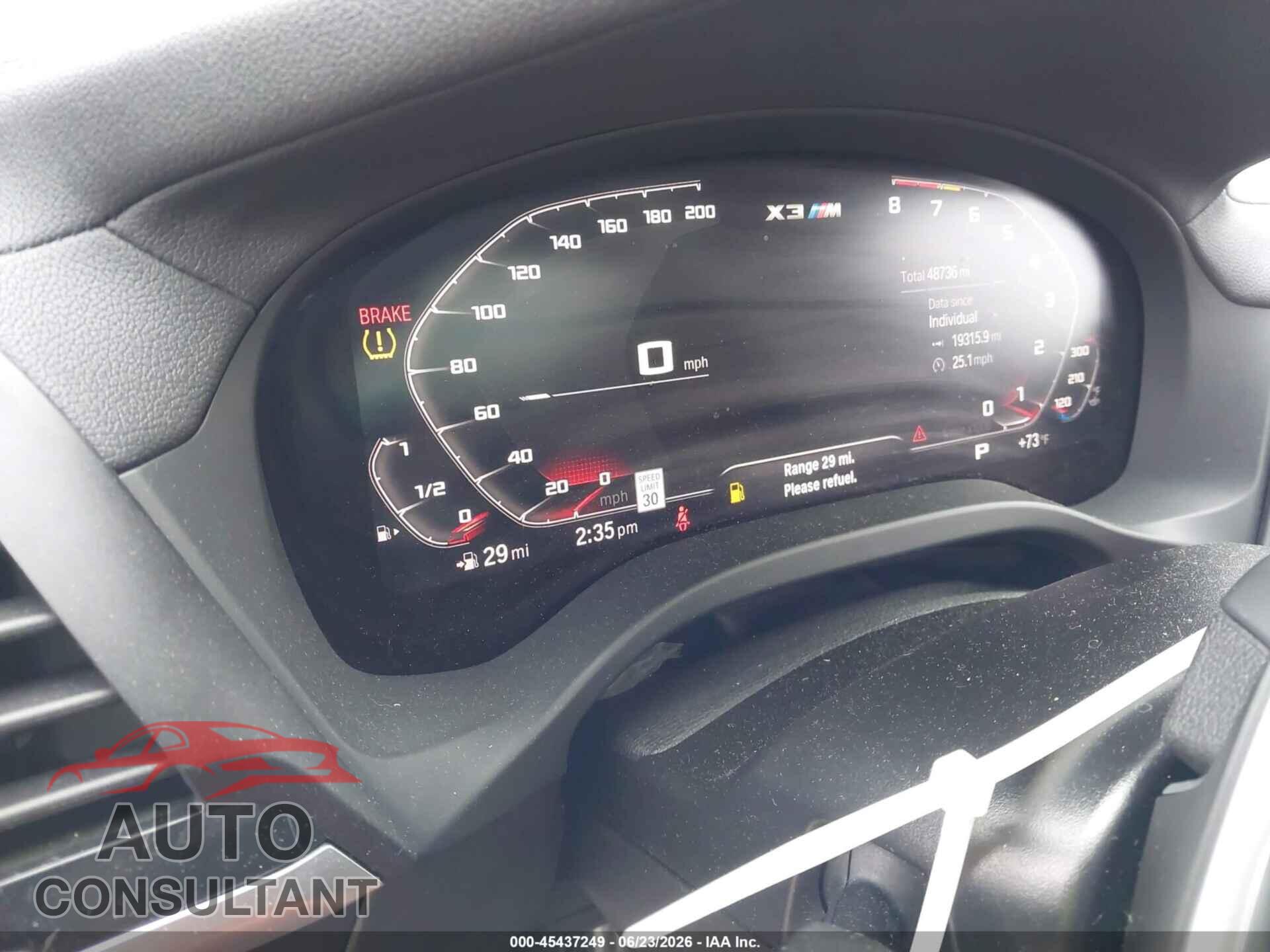 BMW X3 M 2021 - 5YMTS0C01M9E99535