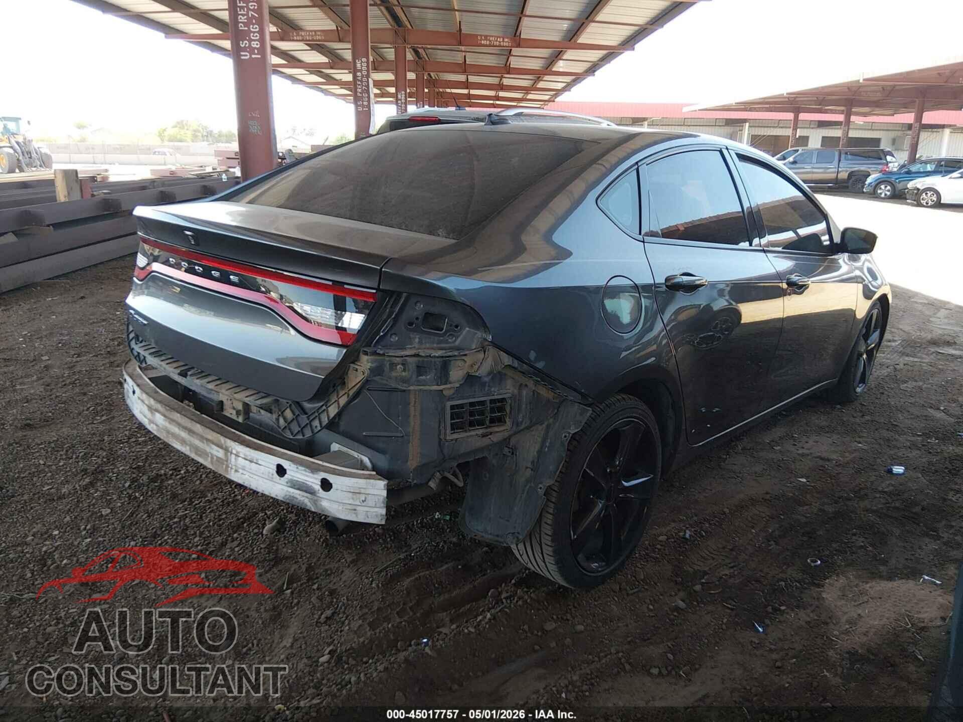 DODGE DART 2015 - 1C3CDFBB3FD421669