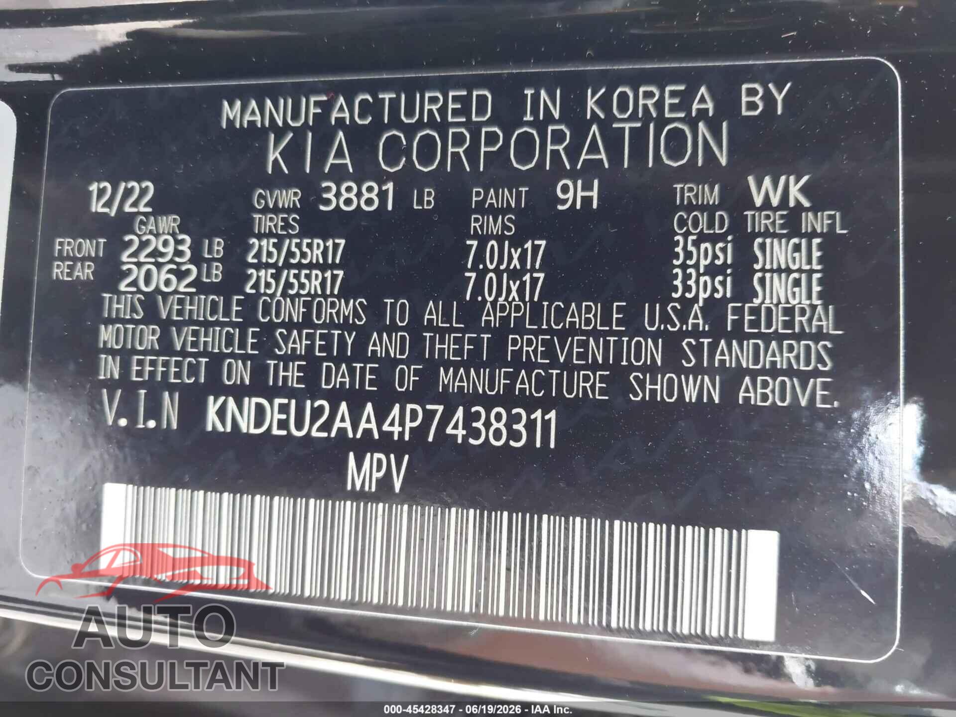 KIA SELTOS 2023 - KNDEU2AA4P7438311