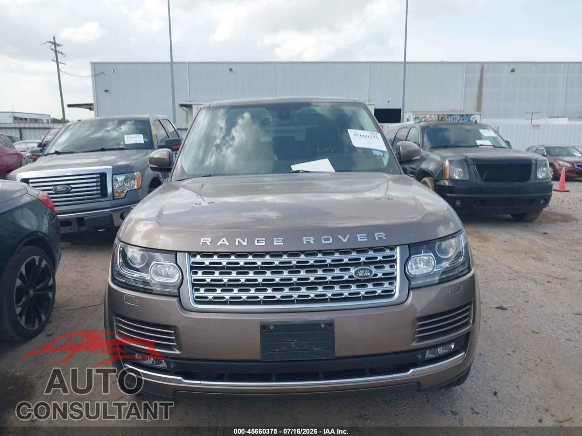 LAND ROVER RANGE ROVER 2015 - SALGS2VFXFA215446