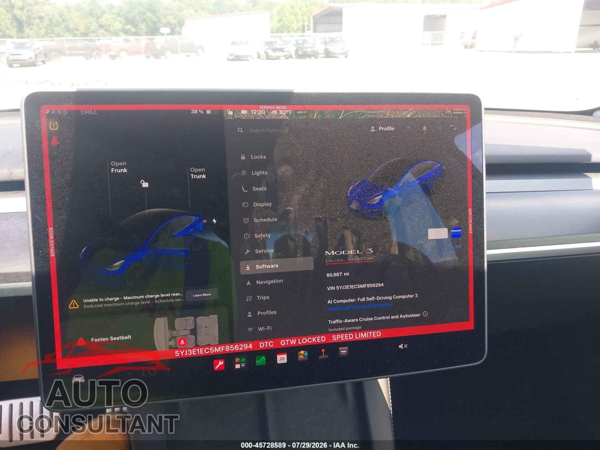 TESLA MODEL 3 2021 - 5YJ3E1EC5MF856294