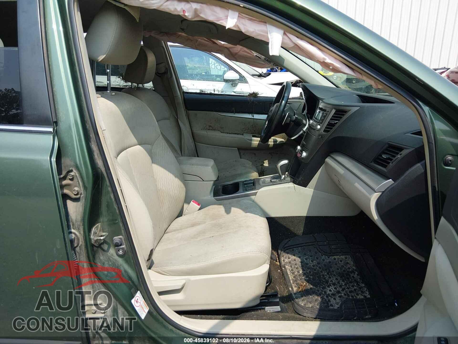 SUBARU OUTBACK 2012 - 4S4BRBCC4C3302972