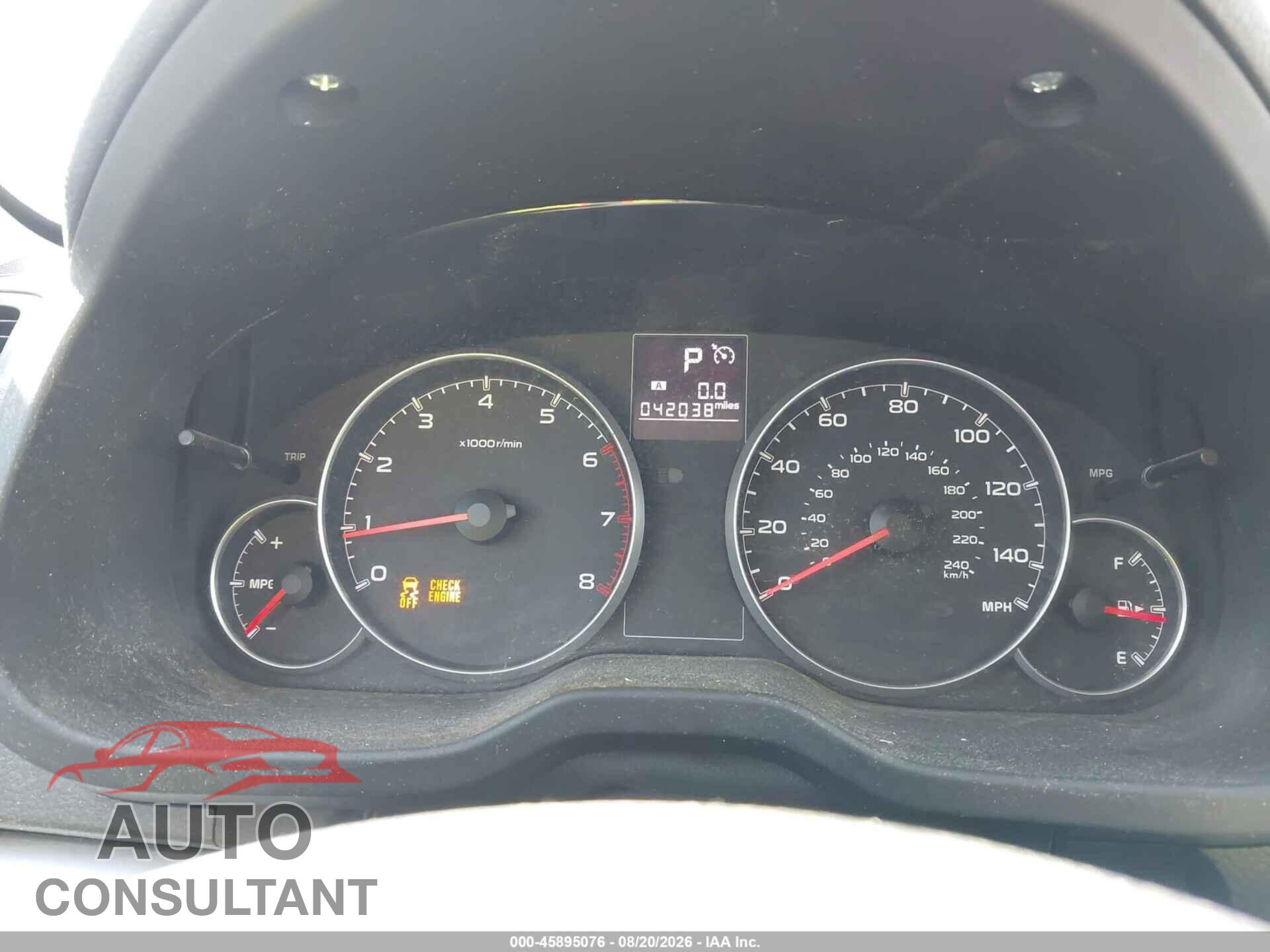 SUBARU OUTBACK 2014 - 4S4BRBCC2E3317070