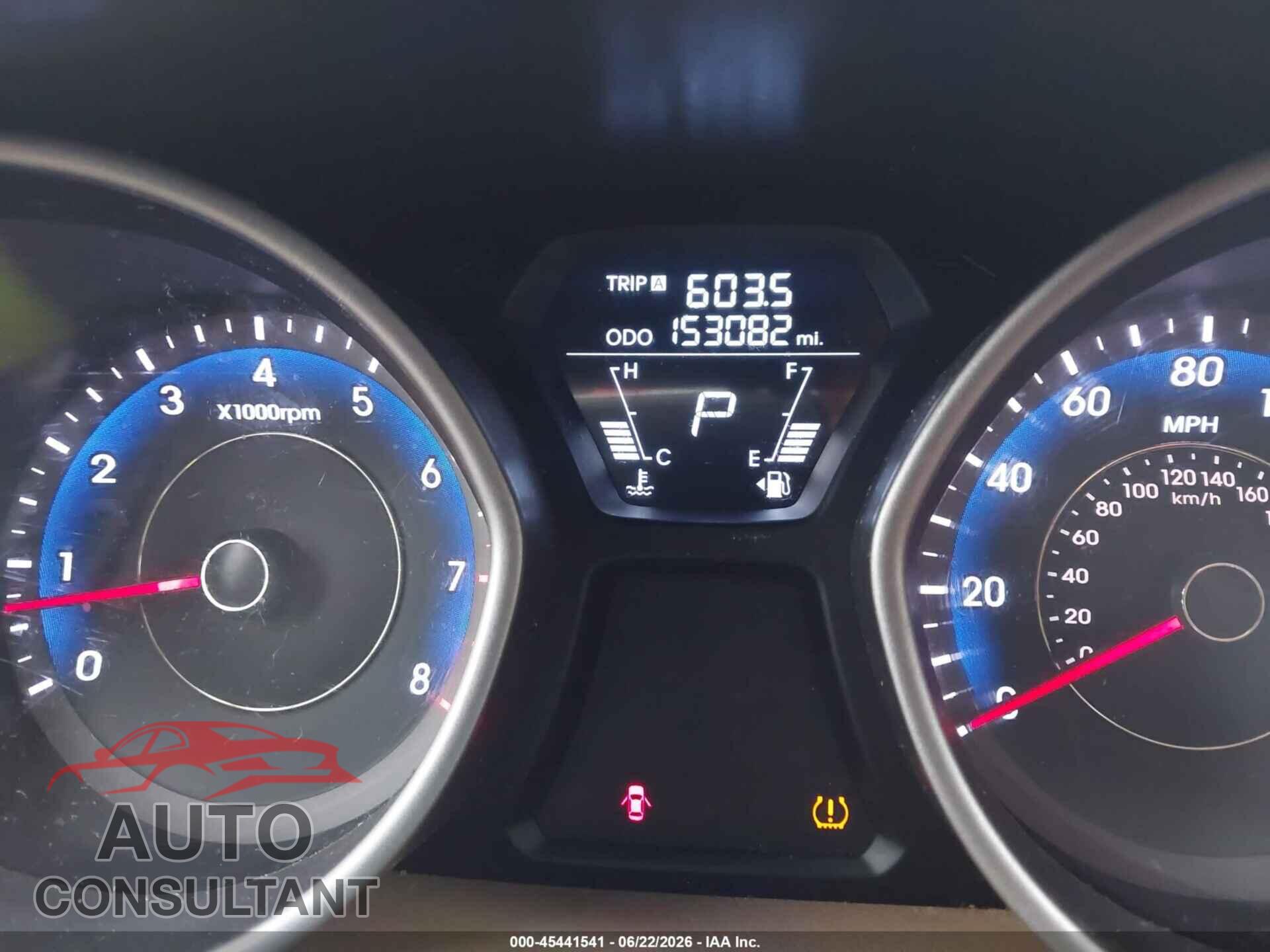 HYUNDAI ELANTRA 2012 - KMHDH4AE0CU462028