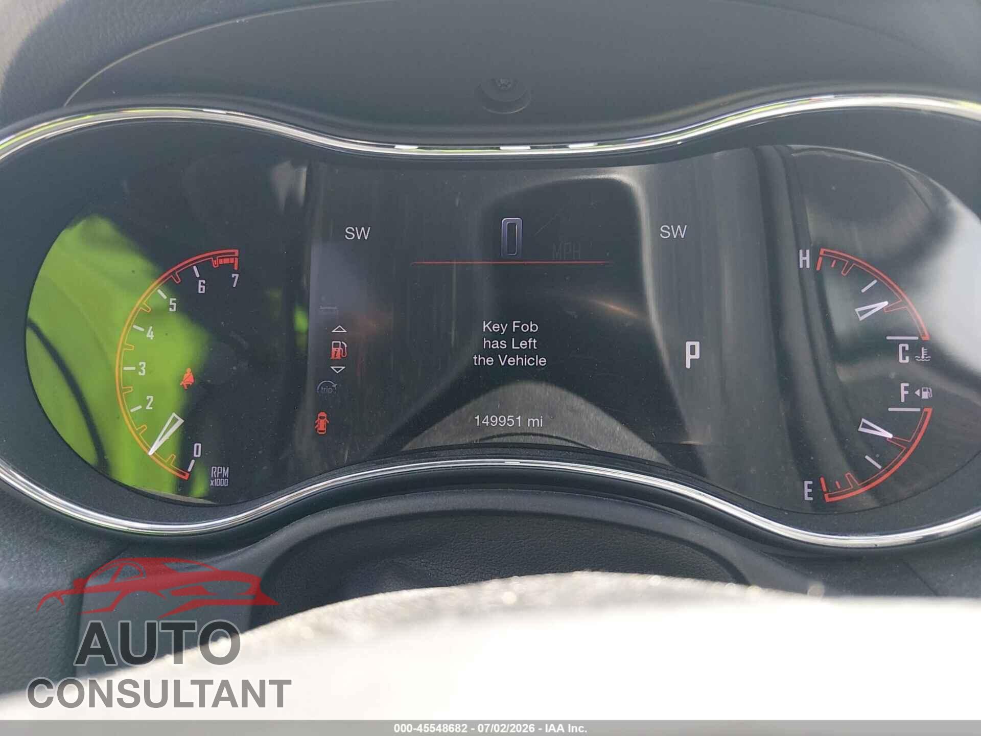 DODGE DURANGO 2016 - 1C4RDJDGXGC485409