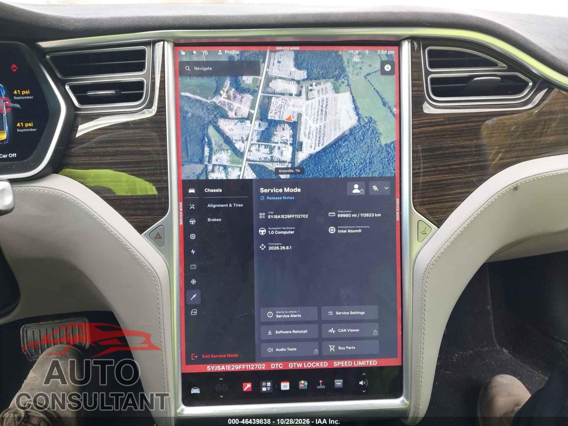 TESLA MODEL S 2015 - 5YJSA1E29FF112702