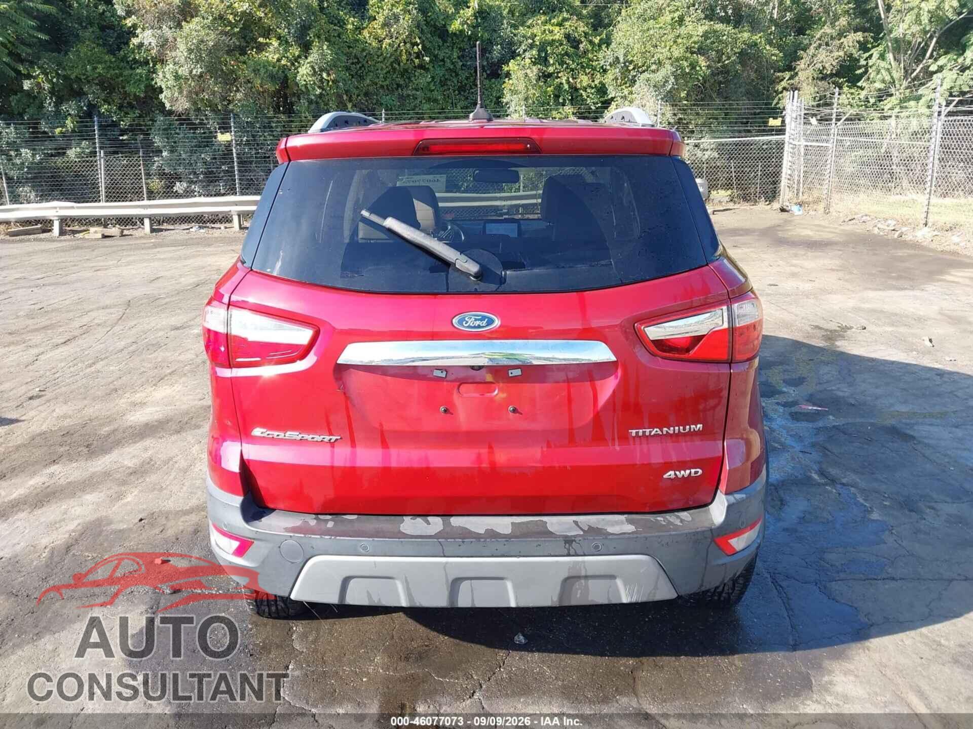 FORD ECOSPORT 2021 - MAJ6S3KL2MC411729