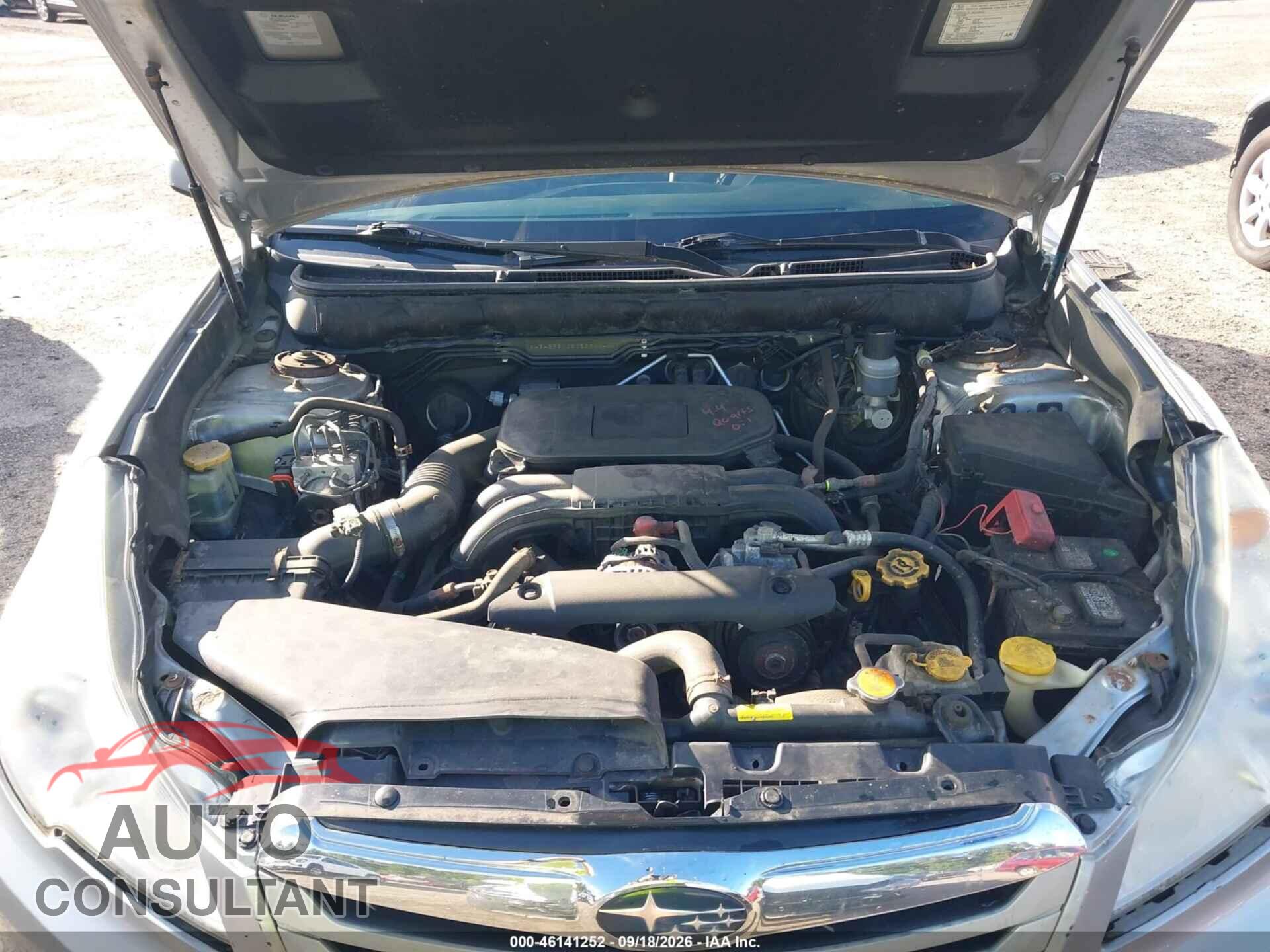 SUBARU OUTBACK 2012 - 4S4BRBKC8C3231244