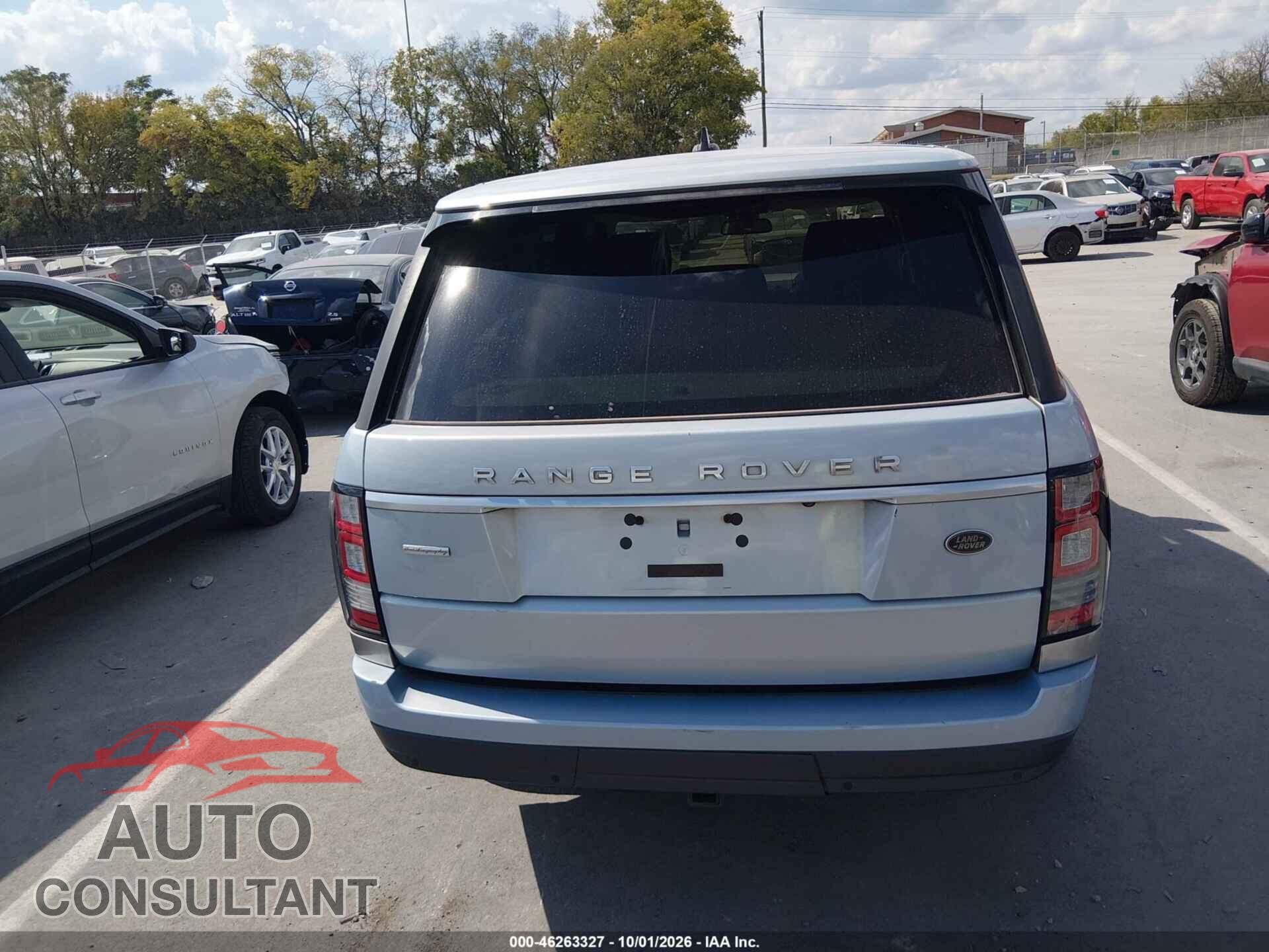 LAND ROVER RANGE ROVER 2015 - SALGV3TF8FA213629
