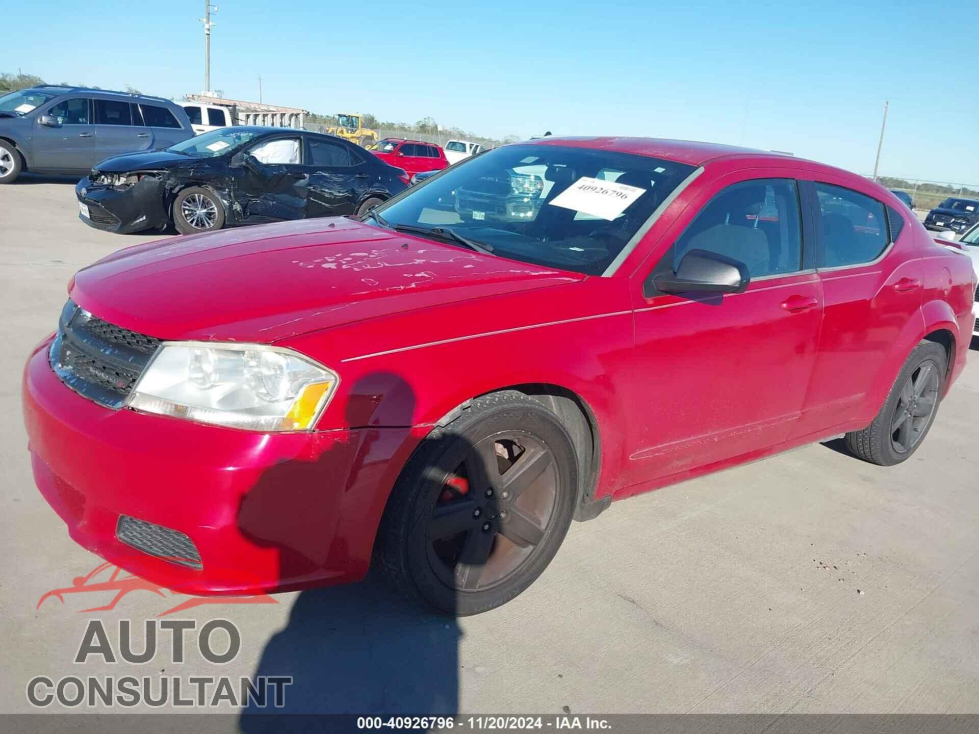 DODGE AVENGER 2013 - 1C3CDZAB5DN712703