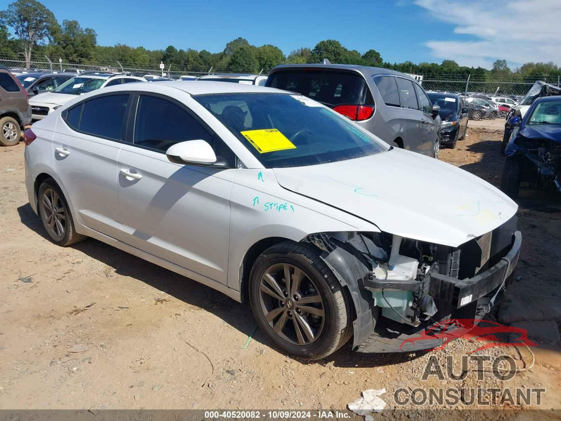 HYUNDAI ELANTRA 2018 - 5NPD84LF8JH298884