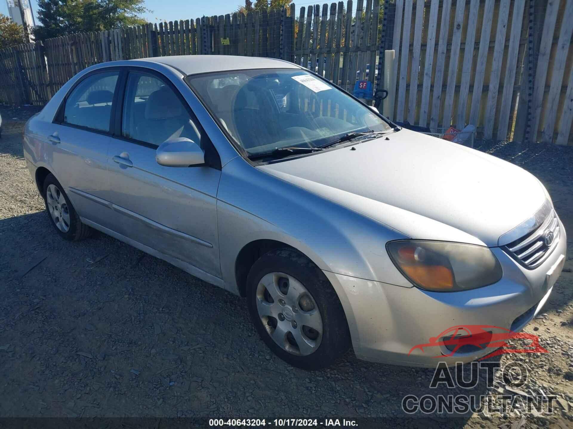 KIA SPECTRA 2009 - KNAFE221X95652294