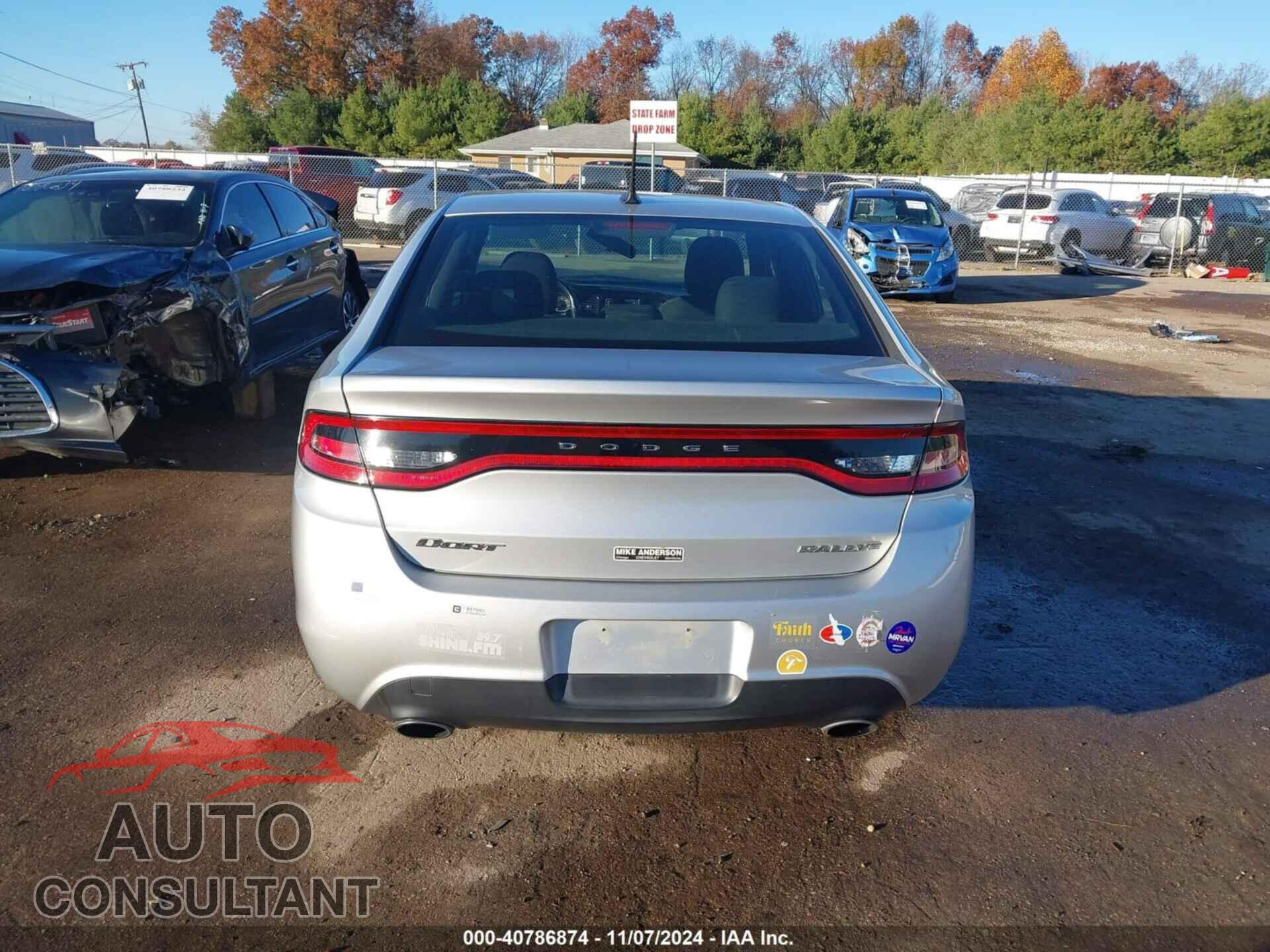 DODGE DART 2013 - 1C3CDFBA6DD241798