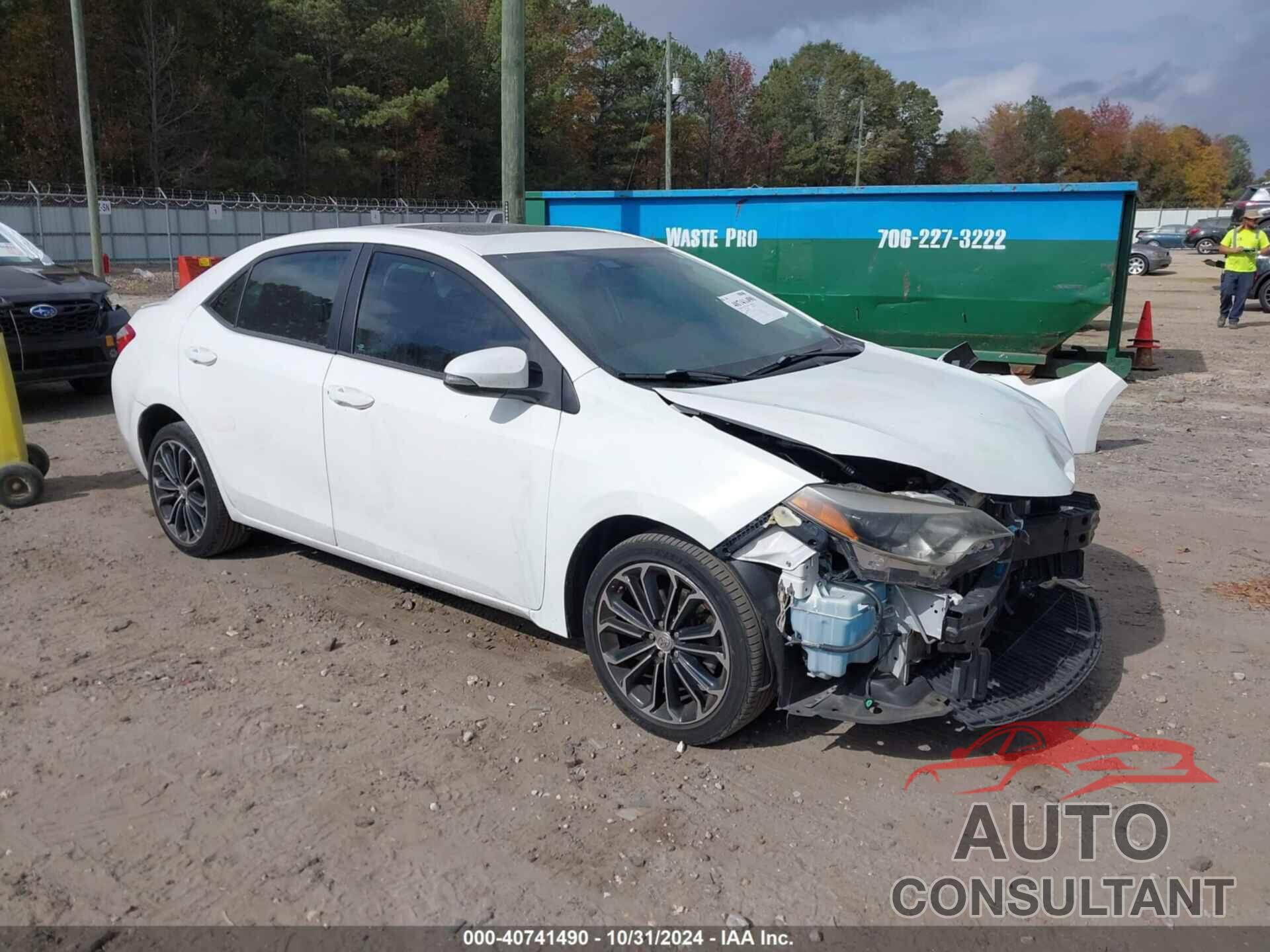 TOYOTA COROLLA 2016 - 5YFBURHE7GP552922