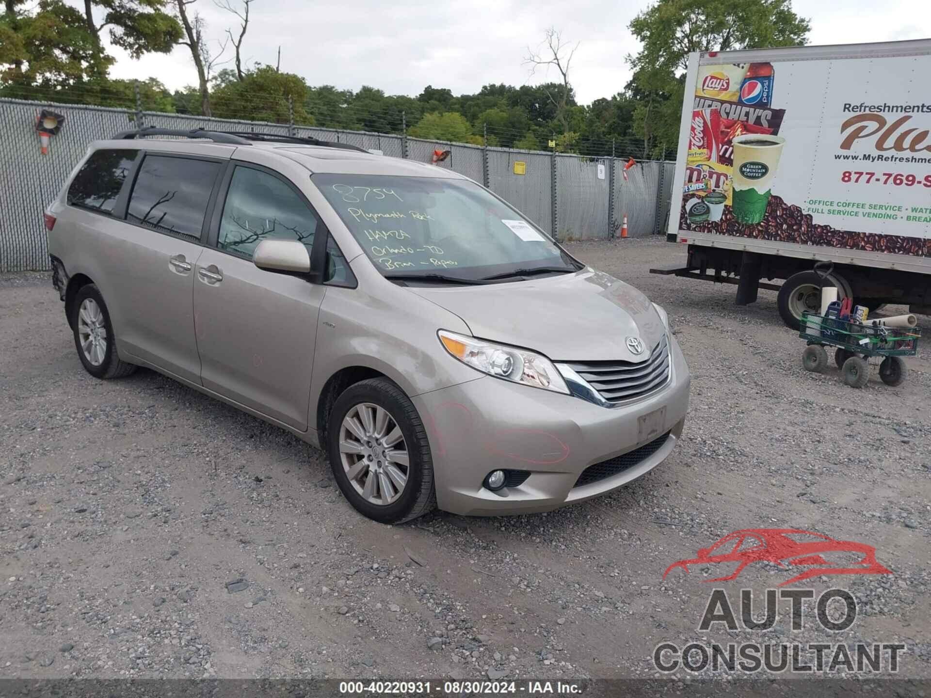 TOYOTA SIENNA 2017 - 5TDDZ3DC6HS180753