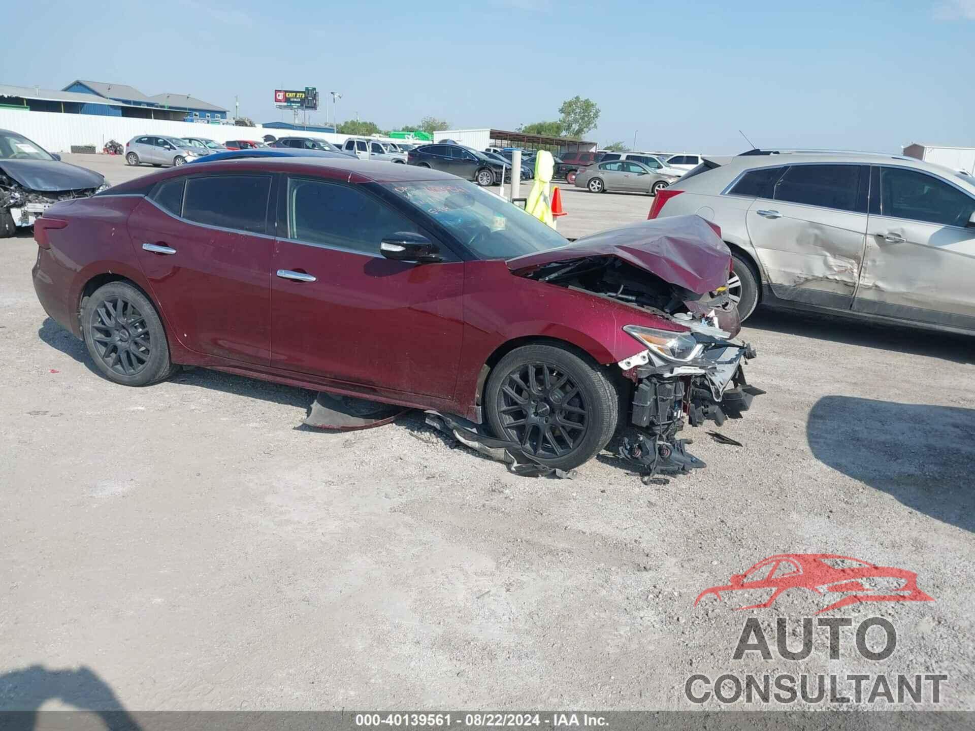 NISSAN MAXIMA 2017 - 1N4AA6APXHC395434