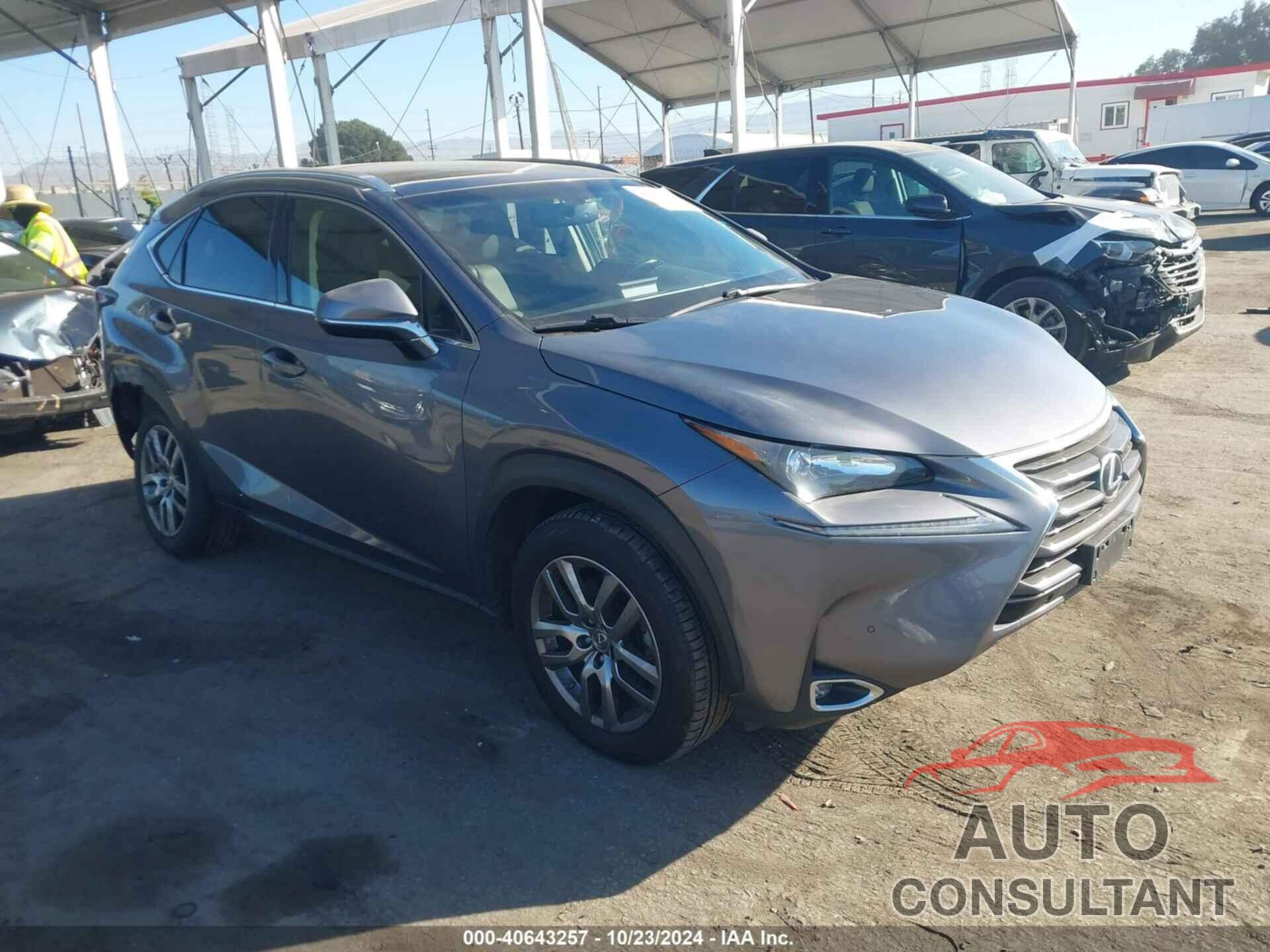 LEXUS NX 200T 2016 - JTJYARBZ2G2022187