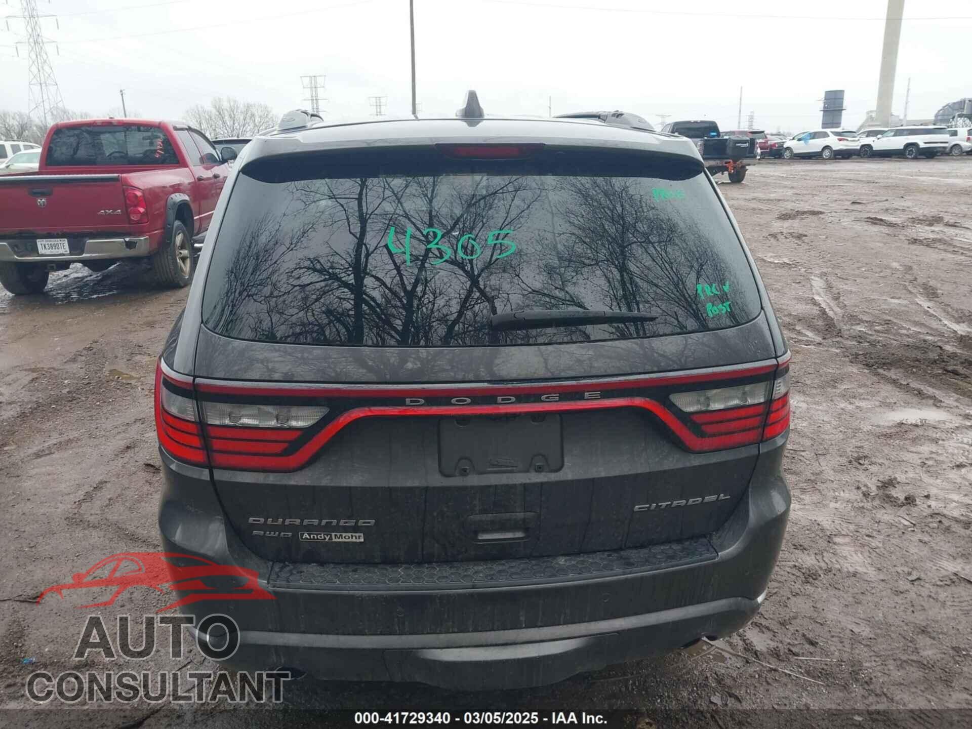 DODGE DURANGO 2017 - 1C4RDJEG7HC785408