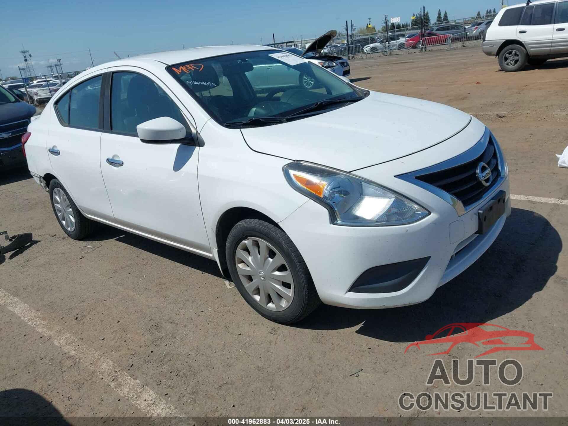 NISSAN VERSA 2016 - 3N1CN7APXGL871572