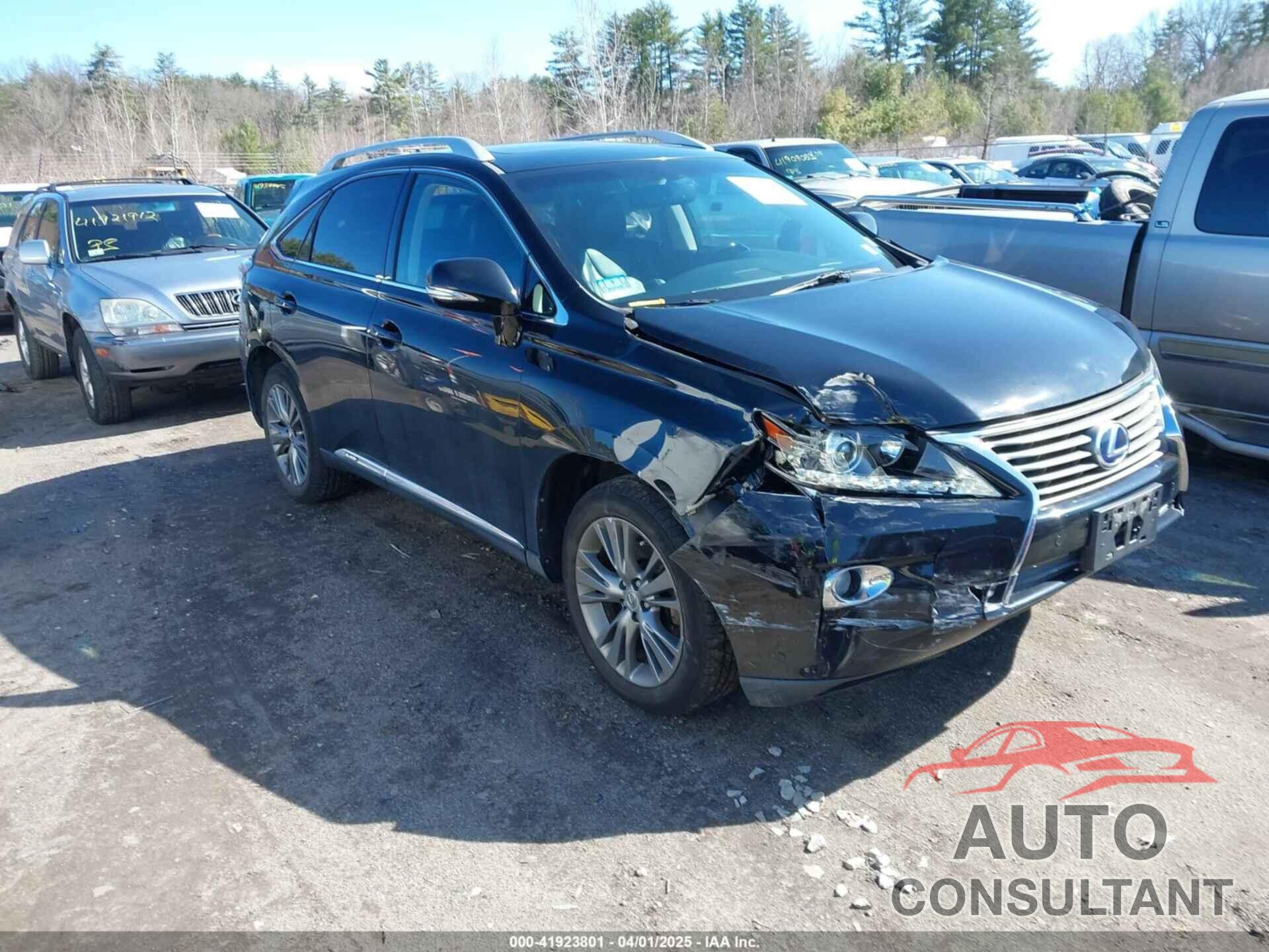 LEXUS RX 450H 2013 - JTJBC1BA5D2066255