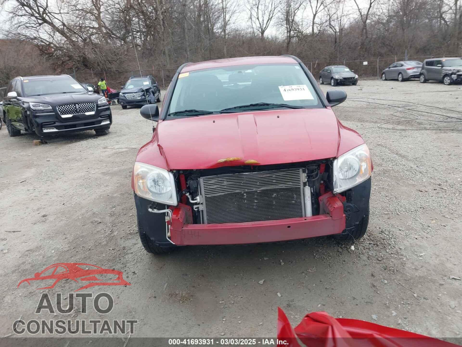 DODGE CALIBER 2012 - 1C3CDWDA8CD527664