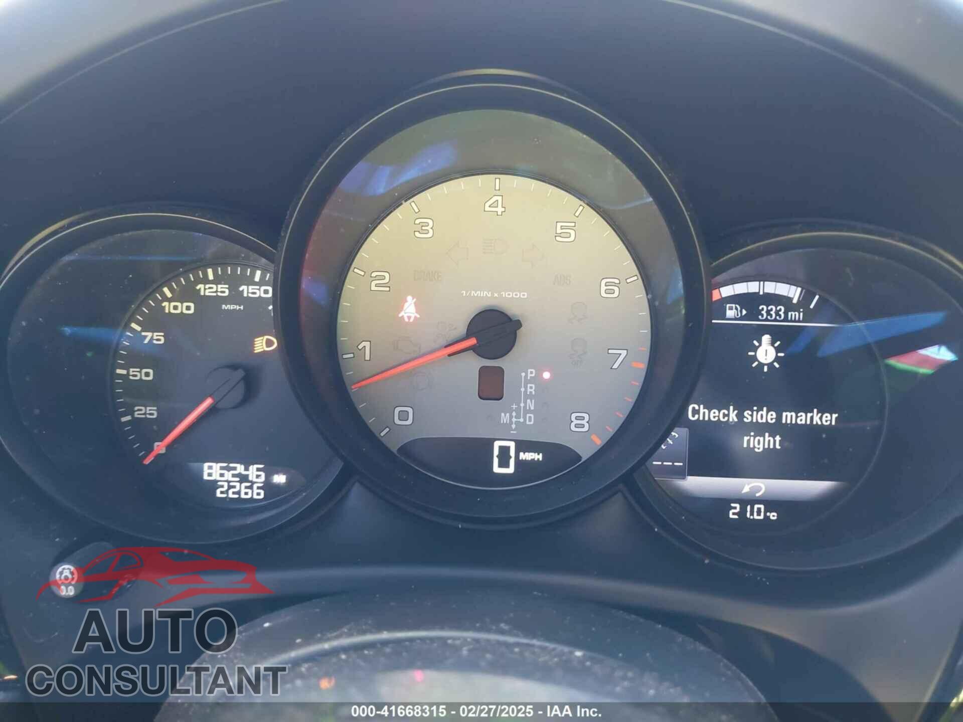 PORSCHE MACAN 2016 - WP1AB2A56GLB45054