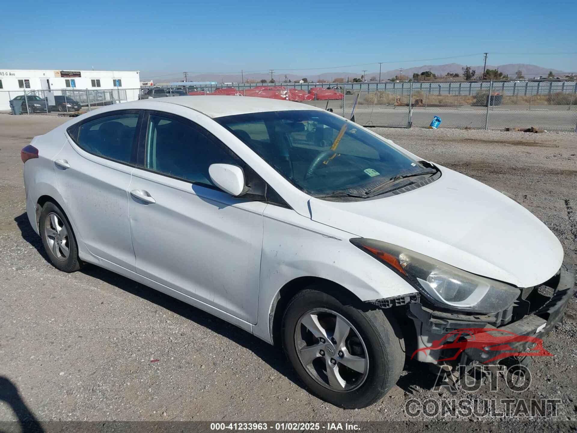 HYUNDAI ELANTRA 2014 - 5NPDH4AEXEH521863