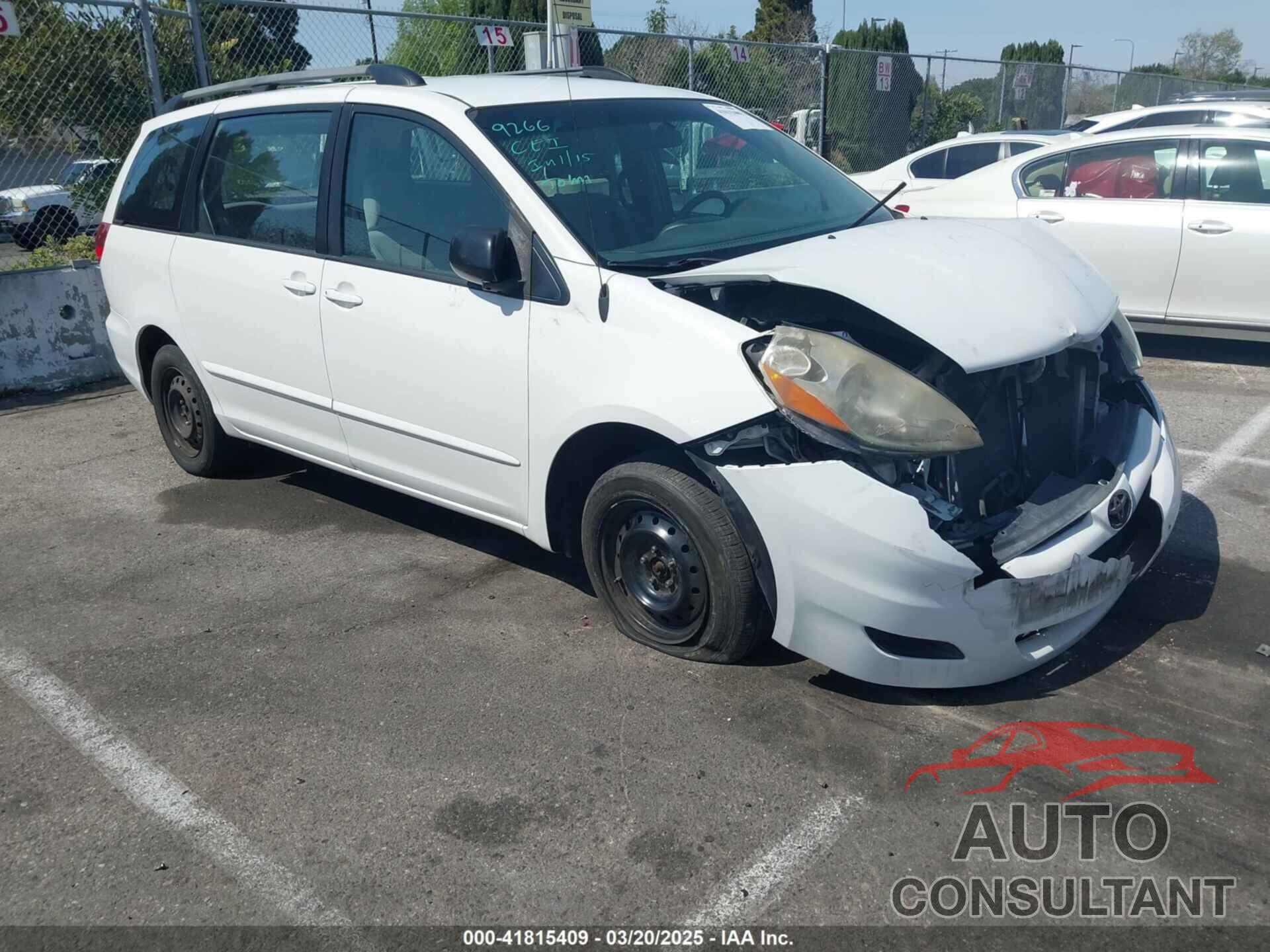 TOYOTA SIENNA 2010 - 5TDKK4CC3AS310433