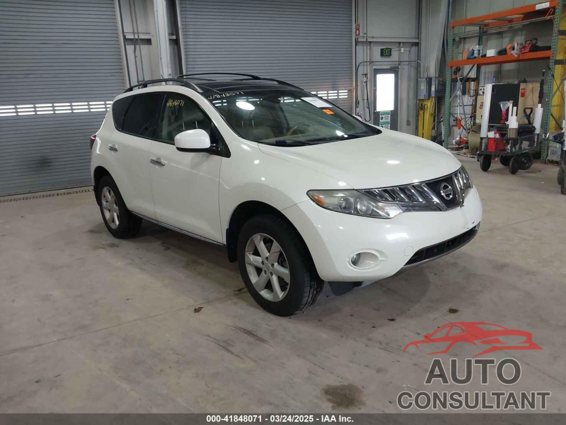 NISSAN MURANO 2010 - JN8AZ1MWXAW116176